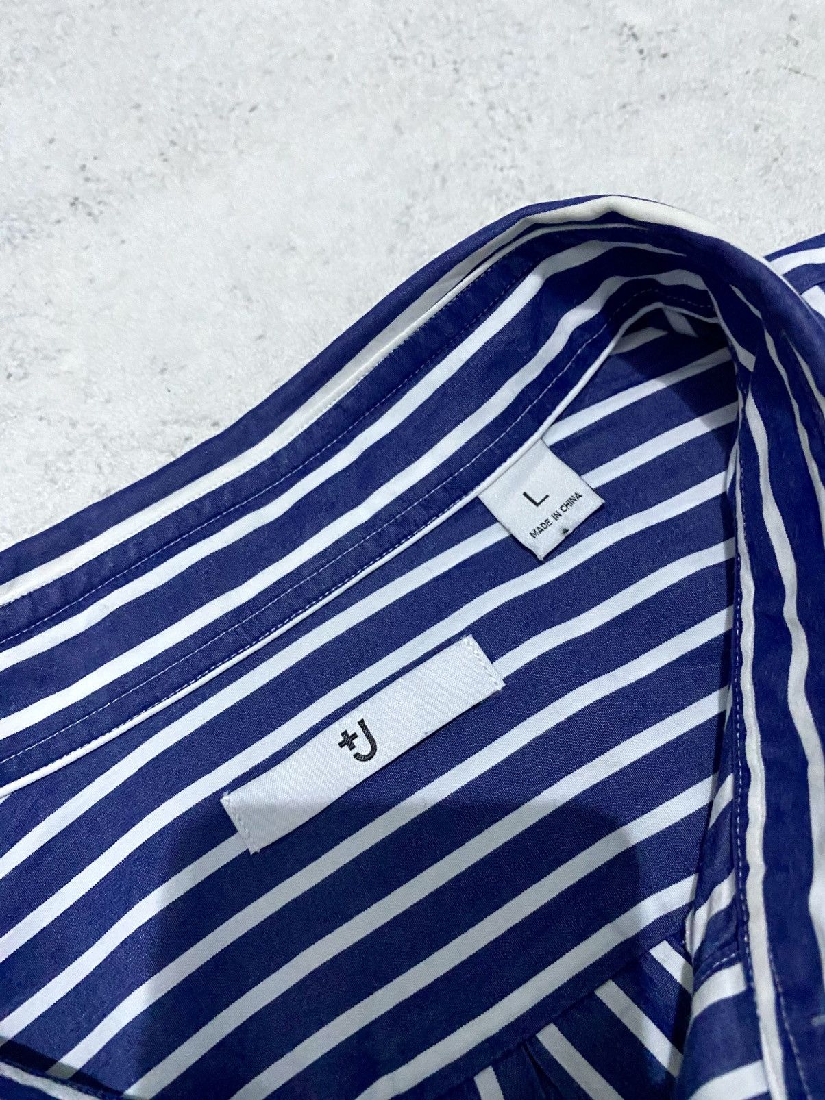 Japanese Brand × Jil Sander × Uniqlo Uniqlo x Jil Sander (+J) Oversize Stripe Shirt Size US L / EU 52-54 / 3 - 8 Thumbnail