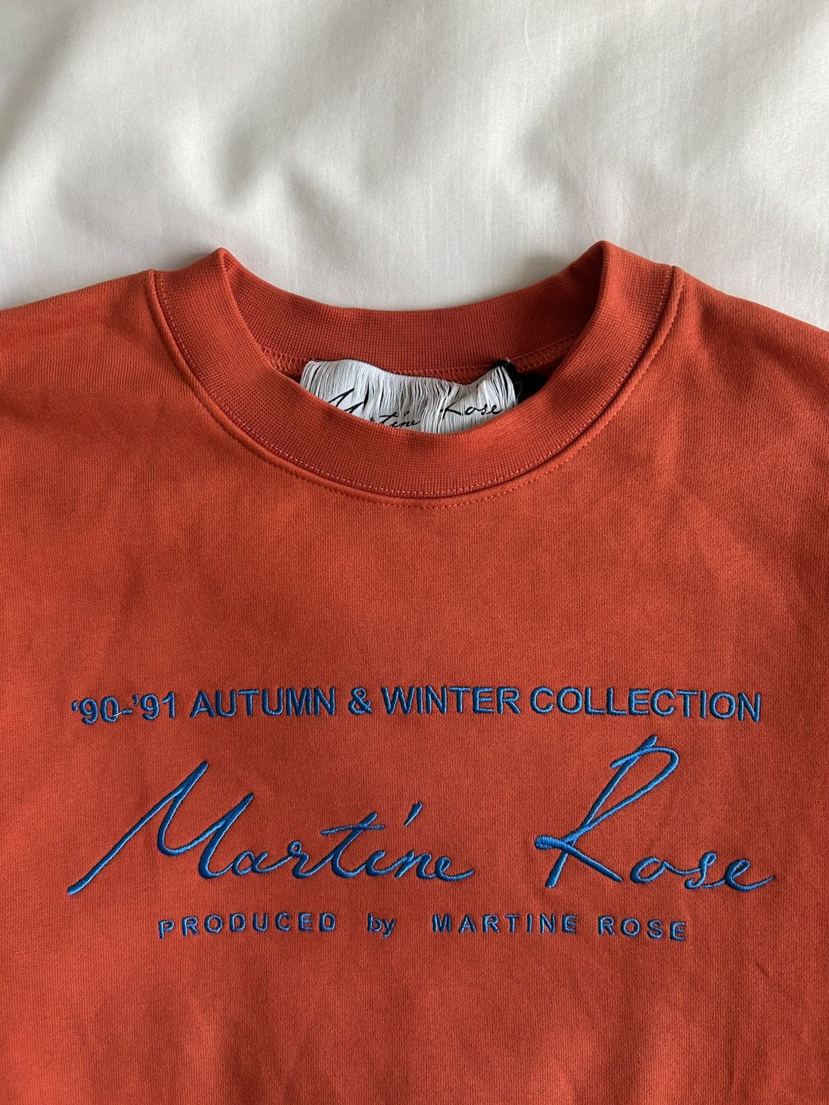 Martine Rose Martin Rose Classic Crewneck Orange Portugal Size US M / EU 48-50 / 2 - 3 Thumbnail