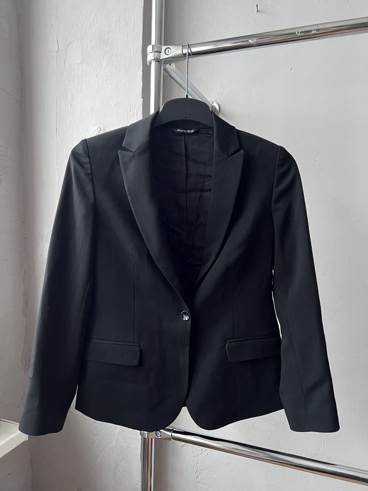 Brian Dales BRIAN DALES MADE IN ITALY WOMEN SOLID BUTTON BLAZER JACKET S Size S / US 4 / IT 40 - 3 Thumbnail