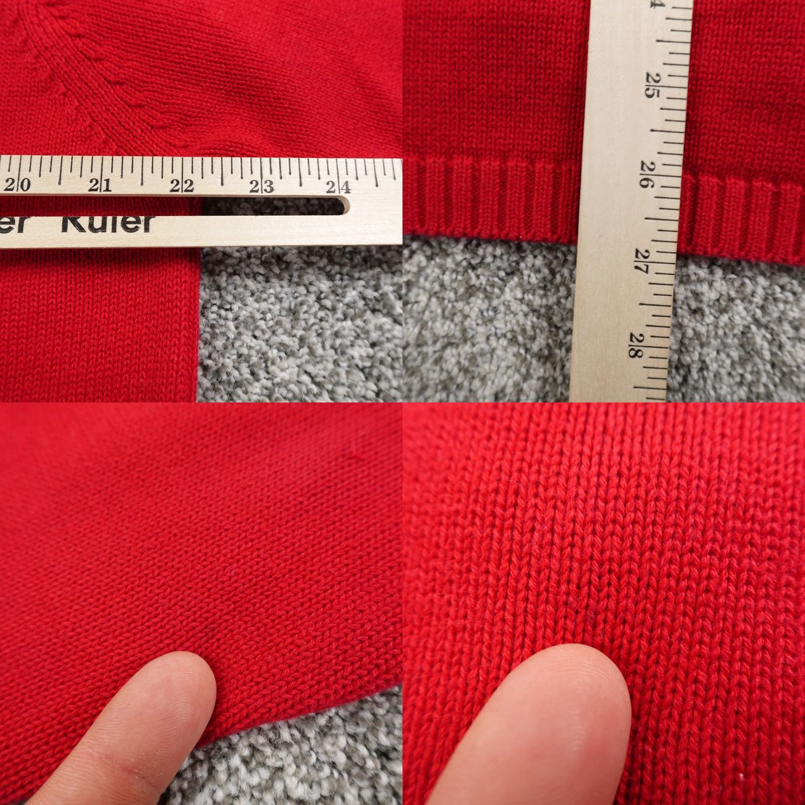 Tommy Hilfiger Tommy Hilfiger Cardigan Womens M Red Flag Knit Button Sweater 90s Y2K Vintage Cardigan Womens M Red Flag Knit Button Sweater 90s Y2K Size M / US 6-8 / IT 42-44 - 8 Thumbnail