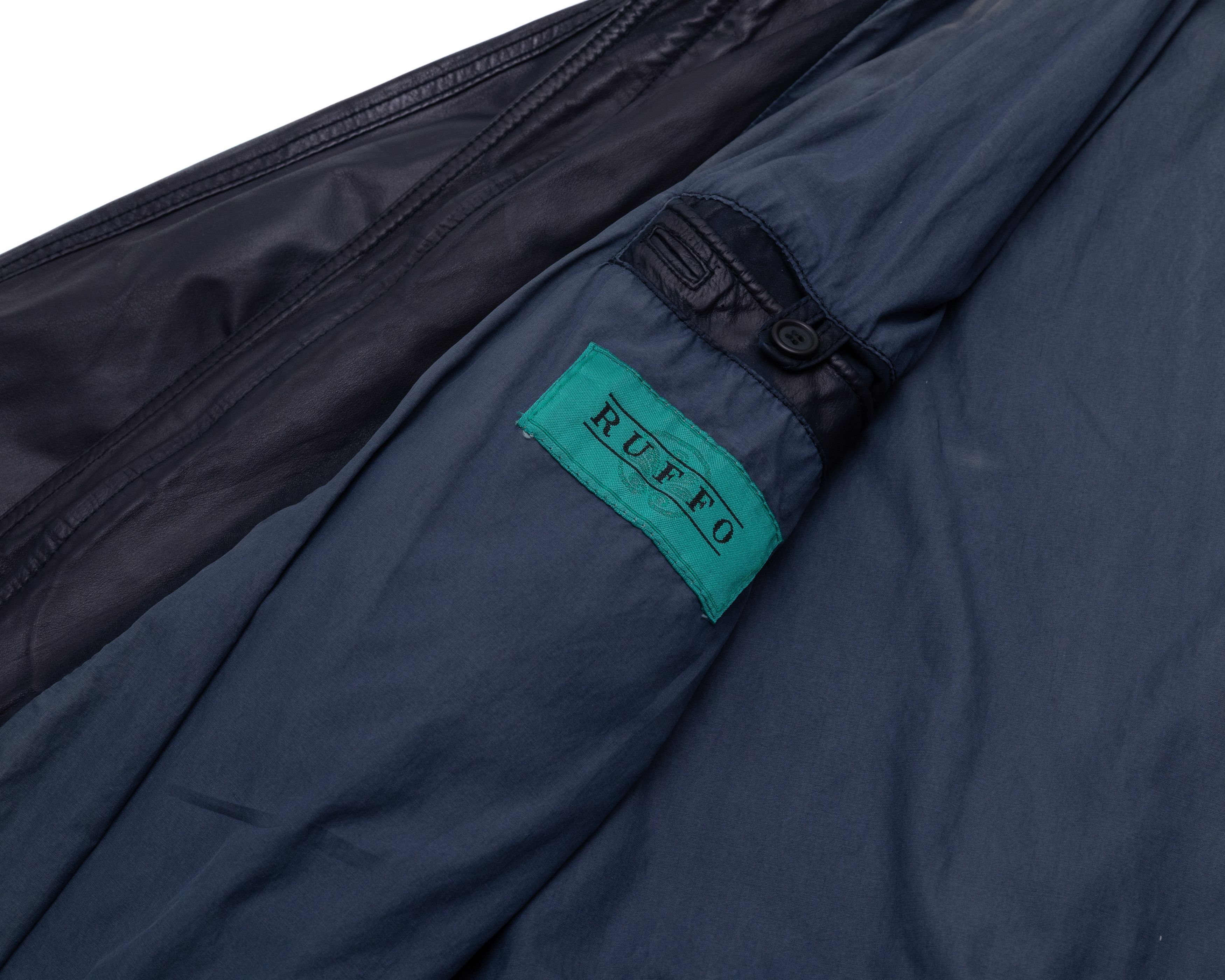 Ruffo Research RUFFO Vintage 90s Leather Field Jacket Size US M / EU 48-50 / 2 - 5 Thumbnail