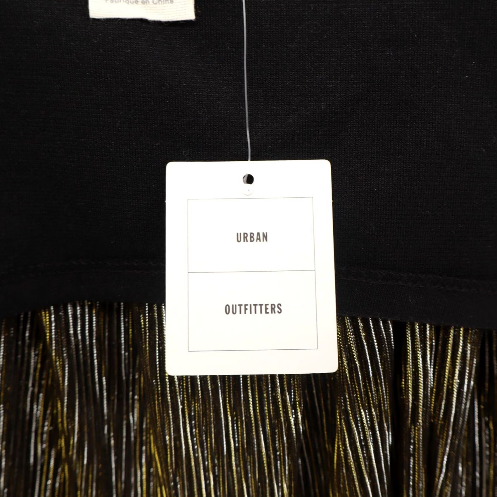 Urban Outfitters Urban Outfitters Top Gold XS Women's Pleated Shimmer Off-The-Shoulder NWT Size XS / US 0-2 / IT 36-38 - 4 Thumbnail