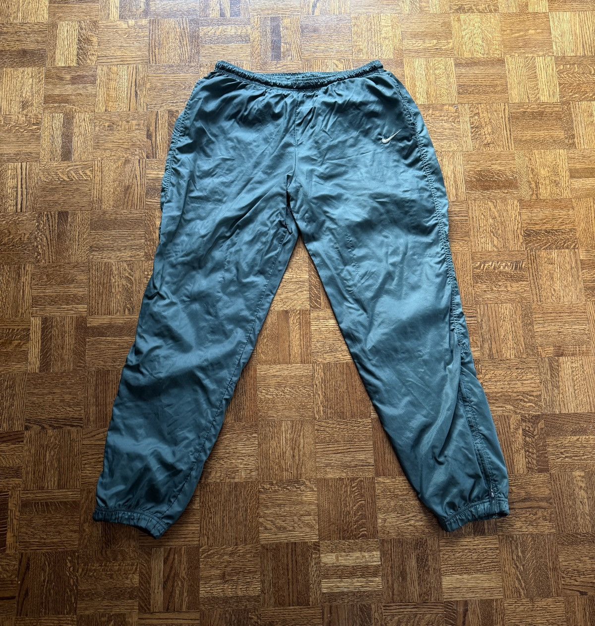 Nike Vintage 90s Nike Lined Track Warmup Windbreaker Pants Size US 34 / EU 50 - 2 Thumbnail