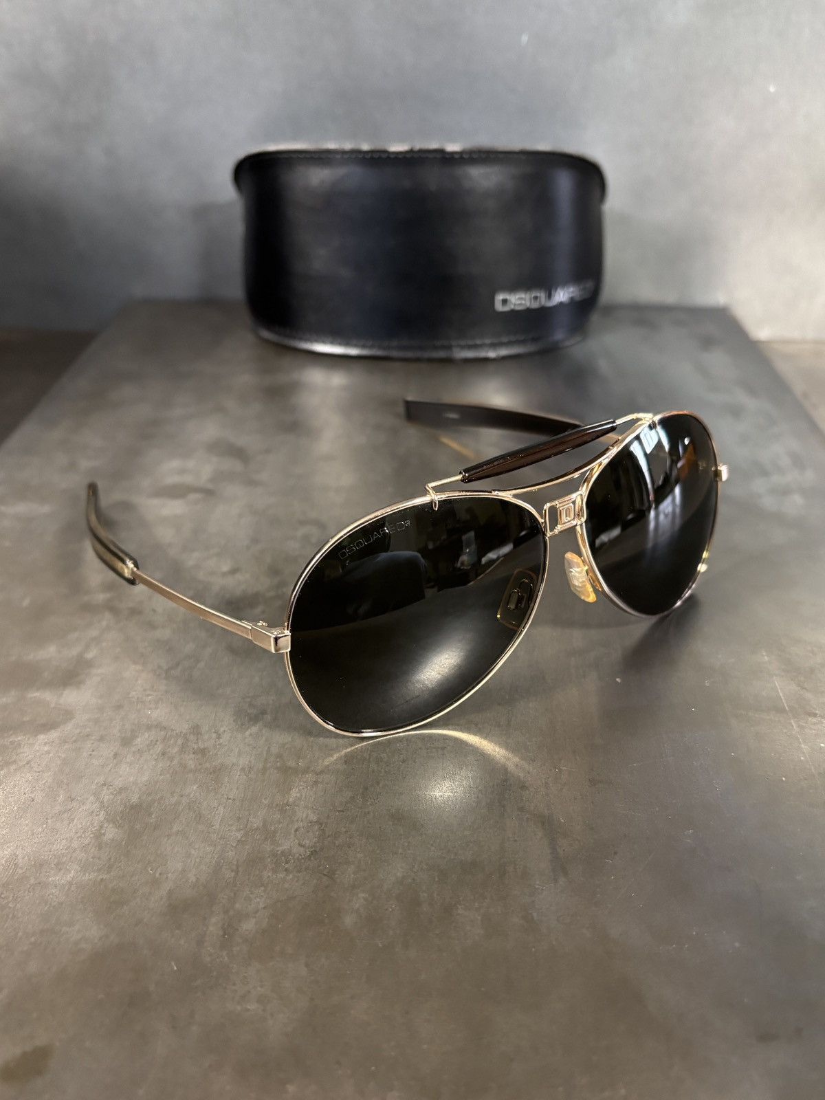 Dsquared2 2010 DSquared2 Sunglasses Metal Aviators DQ 0001 Italy Size ONE SIZE - 2 Thumbnail