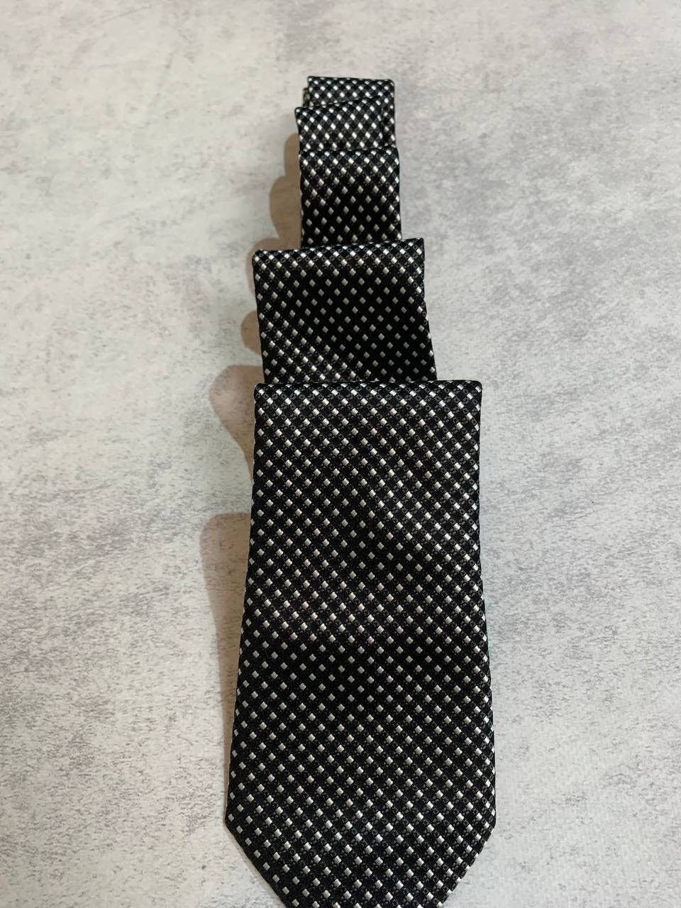 Canali CANALI Black White Elegant Silk Mens Tie Size ONE SIZE - 5 Thumbnail