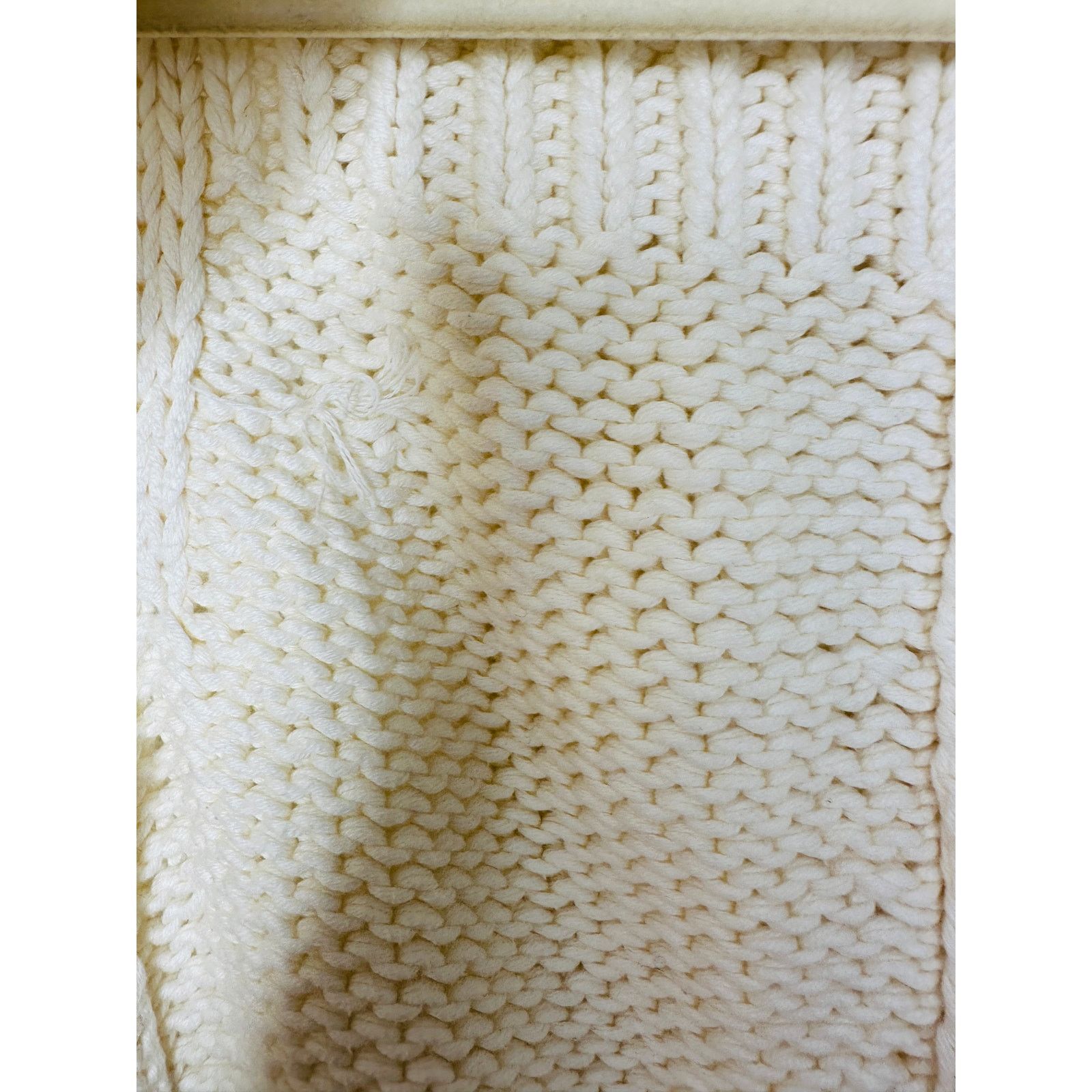 Theory Theory Ivory Cream Chunky Knit Cropped Sweater Vest Small Size S / US 4 / IT 40 - 5 Thumbnail