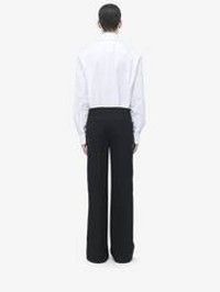 Alexander McQueen o1srvl11e0226 Low Rise Tuxedo Trousers In Black Size US 32 / EU 48 - 4 Thumbnail