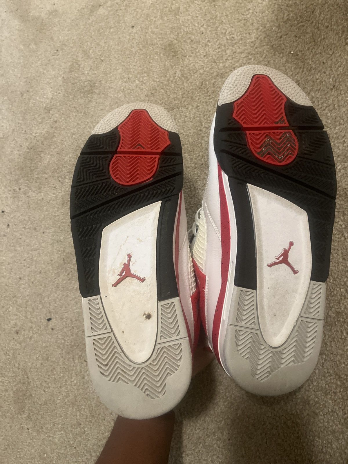 Jordan Brand Jordan 4 Retro ‘Red Cement’ Size US 12 / EU 45 - 6 Thumbnail