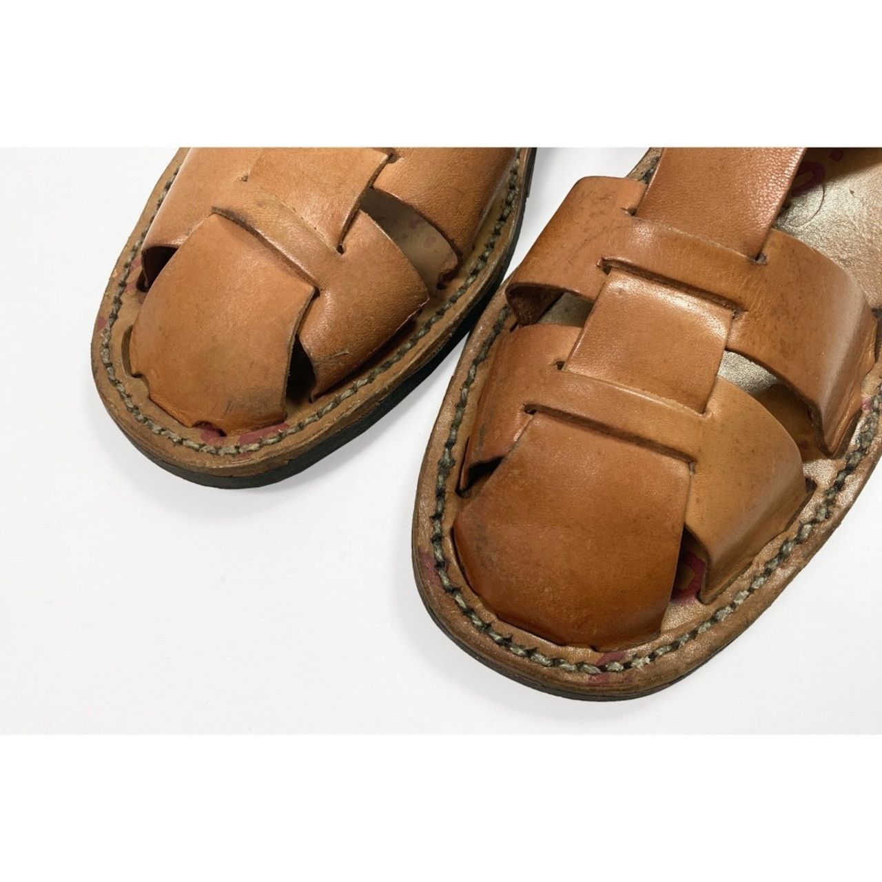 Military × Vintage NOS French Vintage 50s Army Leather Sandals  