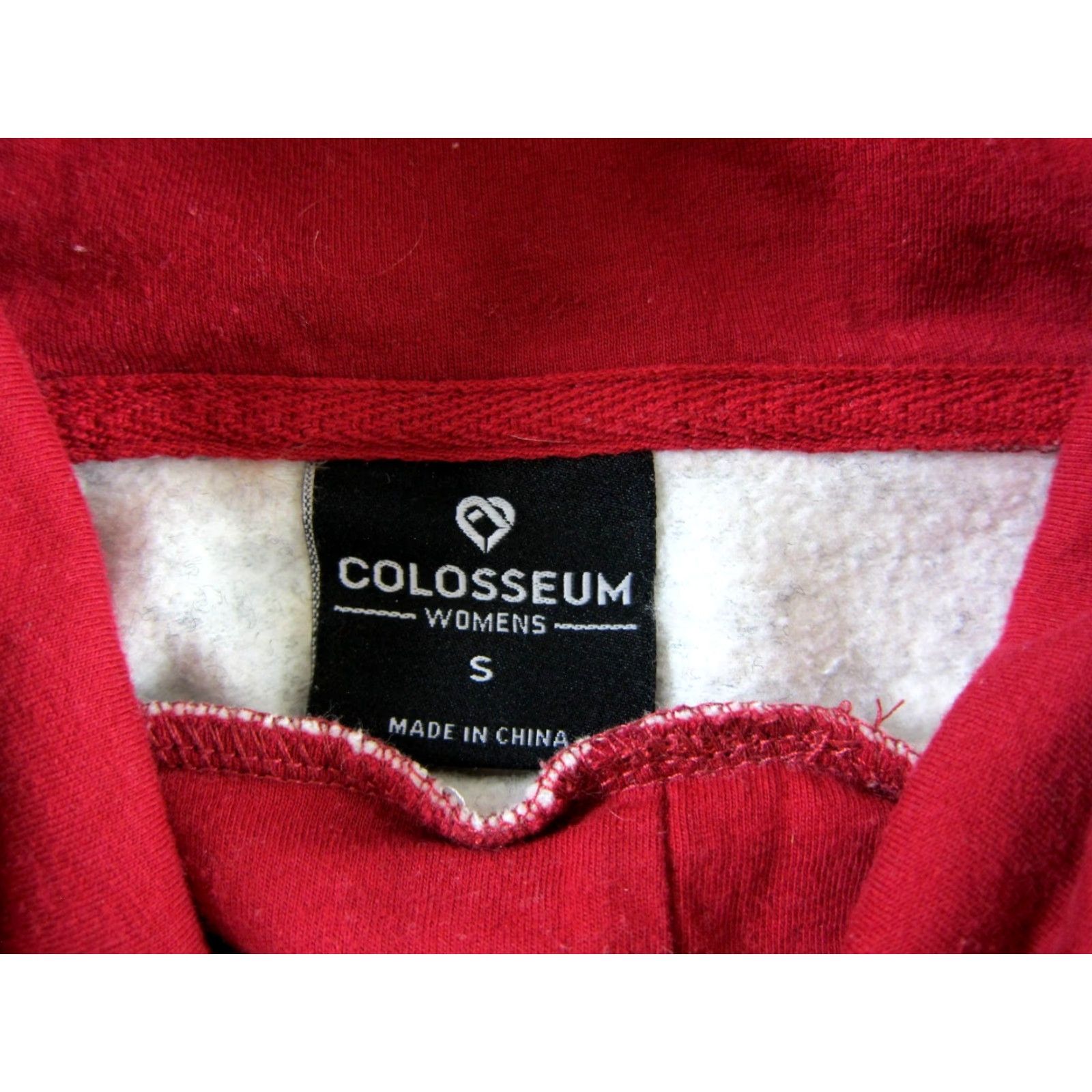 Vintage Colosseum Hoodie Women S Colosseum Grey Red Washington State University WSU Cougars Logo Hooded Pullover Sweatshirt Winter Fall Spring Shirt Size S / US 4 / IT 40 - 3 Thumbnail