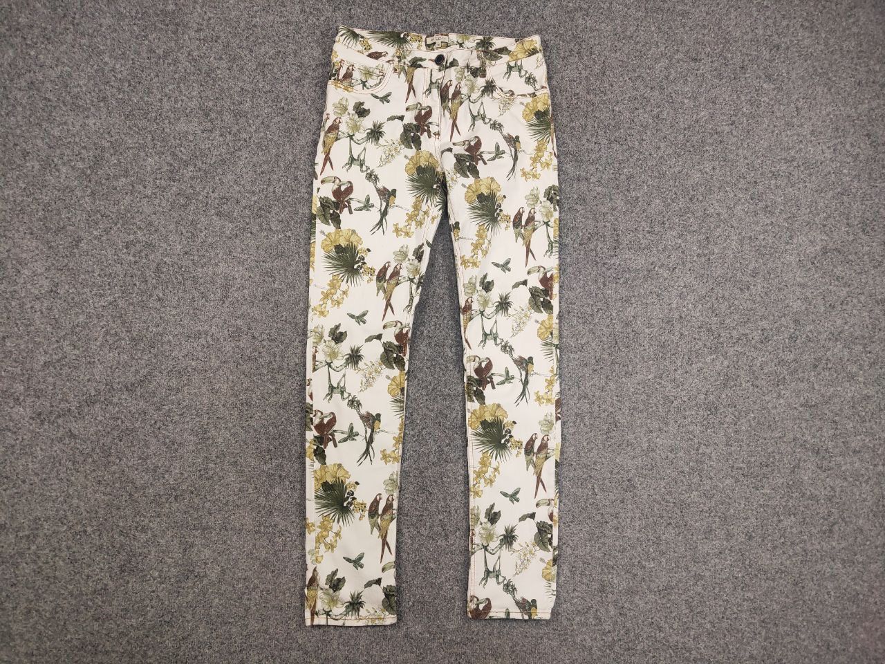 Etro Etro Milano Design Art Pattern bird Floral Slim Denim Jeans Size 30" / US 8 / IT 44 - 7 Thumbnail