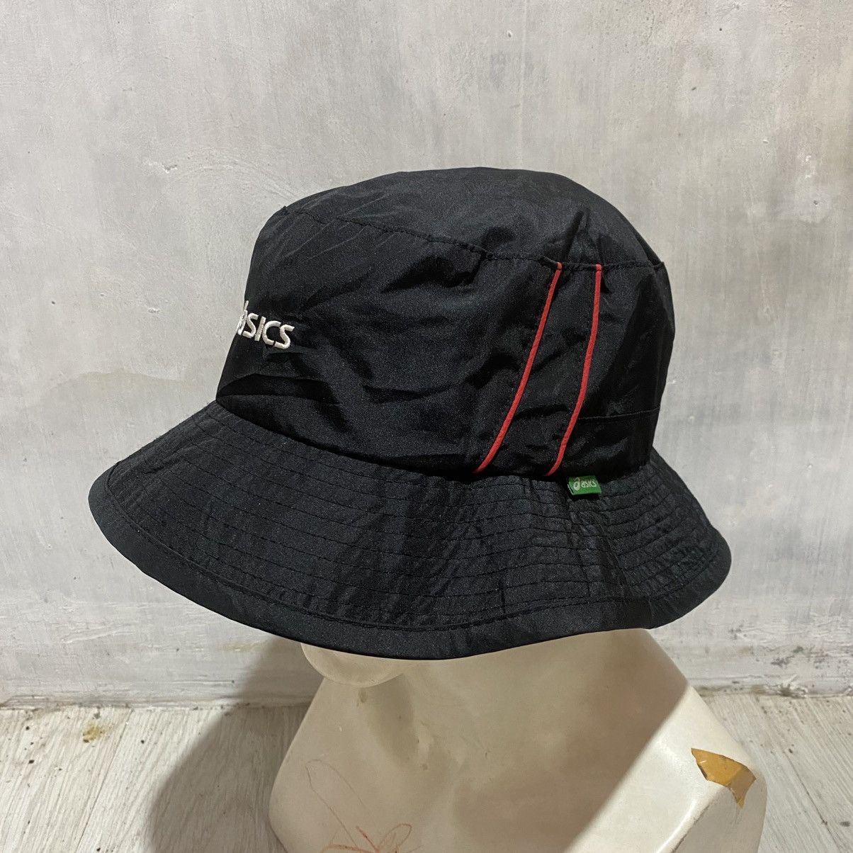 Asics Vintage asics embroidery nylon bucket hat Size ONE SIZE - 5 Thumbnail