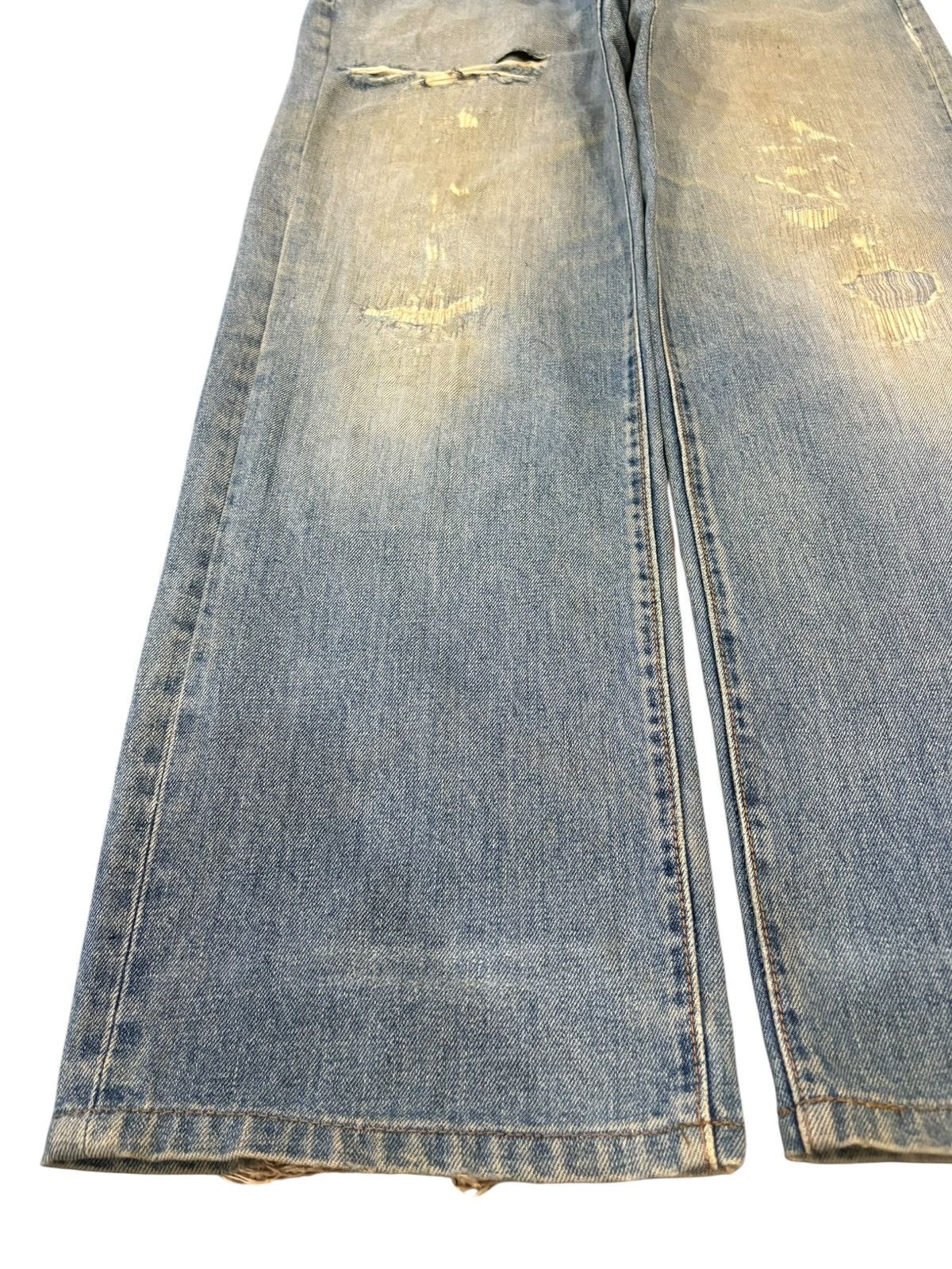 JNCO Vintage Japanese Brand Mud Wash Distressed Baggy Jeans Size US 33 - 6 Thumbnail