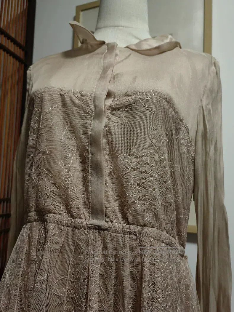 Valentino Valentino Silk lace dress Size S / US 4 / IT 40 - 4 Thumbnail