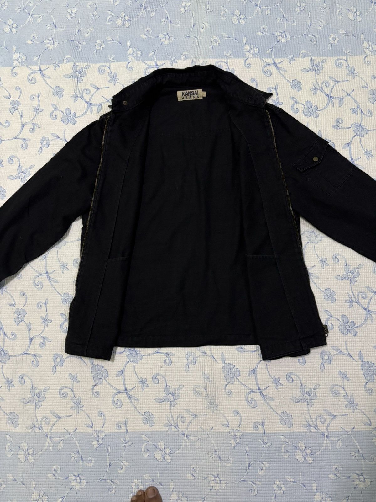 Japanese Brand × Kansai Yamamoto Japanese Kansai Jeans Denim Jacket Size US L / EU 52-54 / 3 - 7 Thumbnail