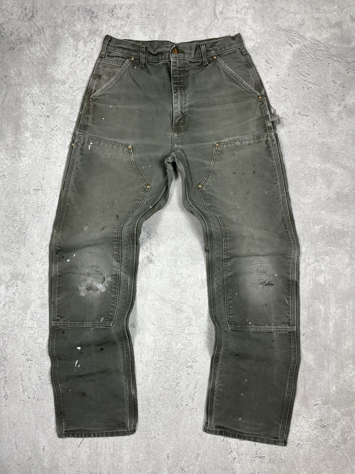 Faded Carhartt Double Knee | Grailed