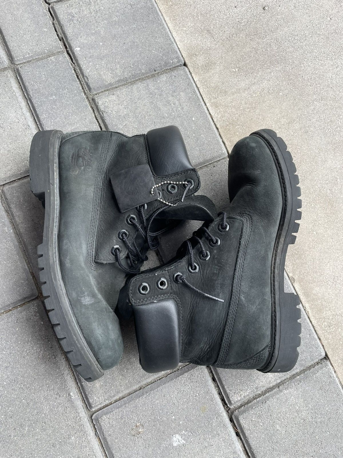 Timberland Black Timberland leather boots Size US 7 / IT 37 - 3 Thumbnail