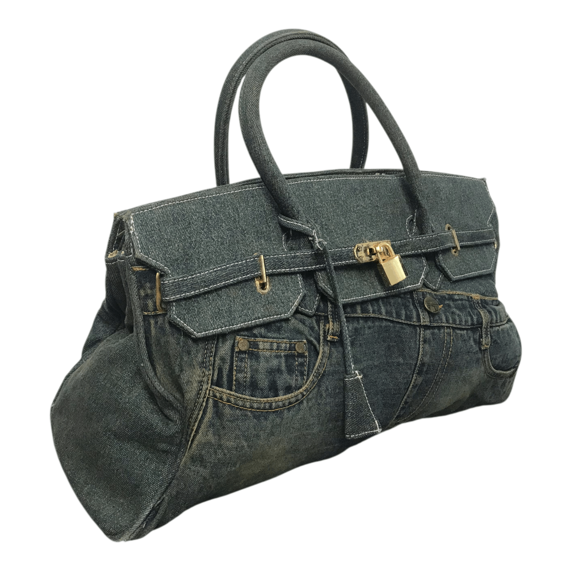 Handmade × If Six Was Nine Birkin Denim Blue HandBag Size ONE SIZE - 2 Thumbnail