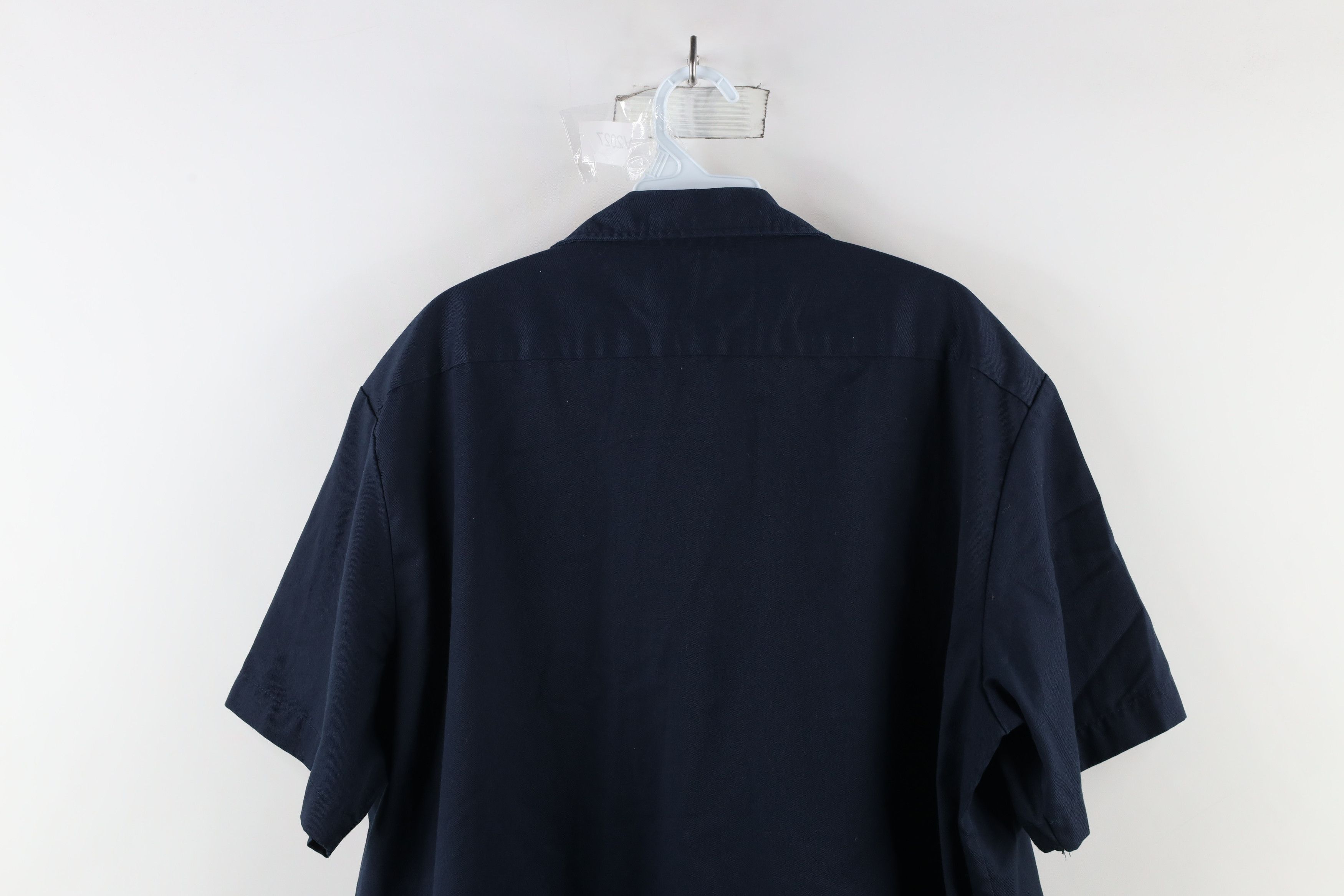 Dickies × Vintage Vintage Dickies Spell Out Short Sleeve Work Mechanic Shirt Size US XL / EU 56 / 4 - 9 Thumbnail