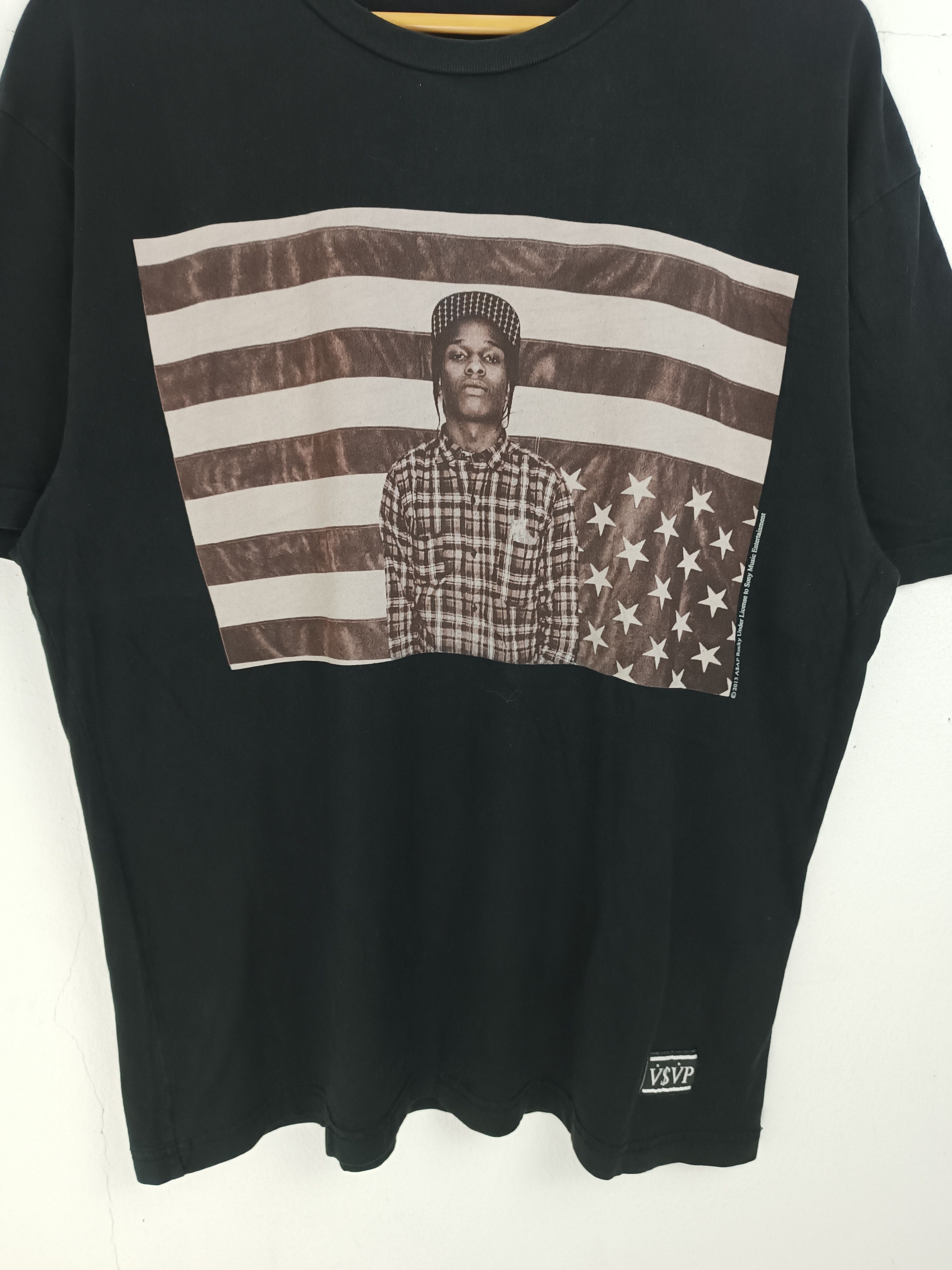 Rap Tees VINTAGE 2013 ASAP ROCKY US FLAG drake travis ferg Size US L / EU 52-54 / 3 - 7 Thumbnail