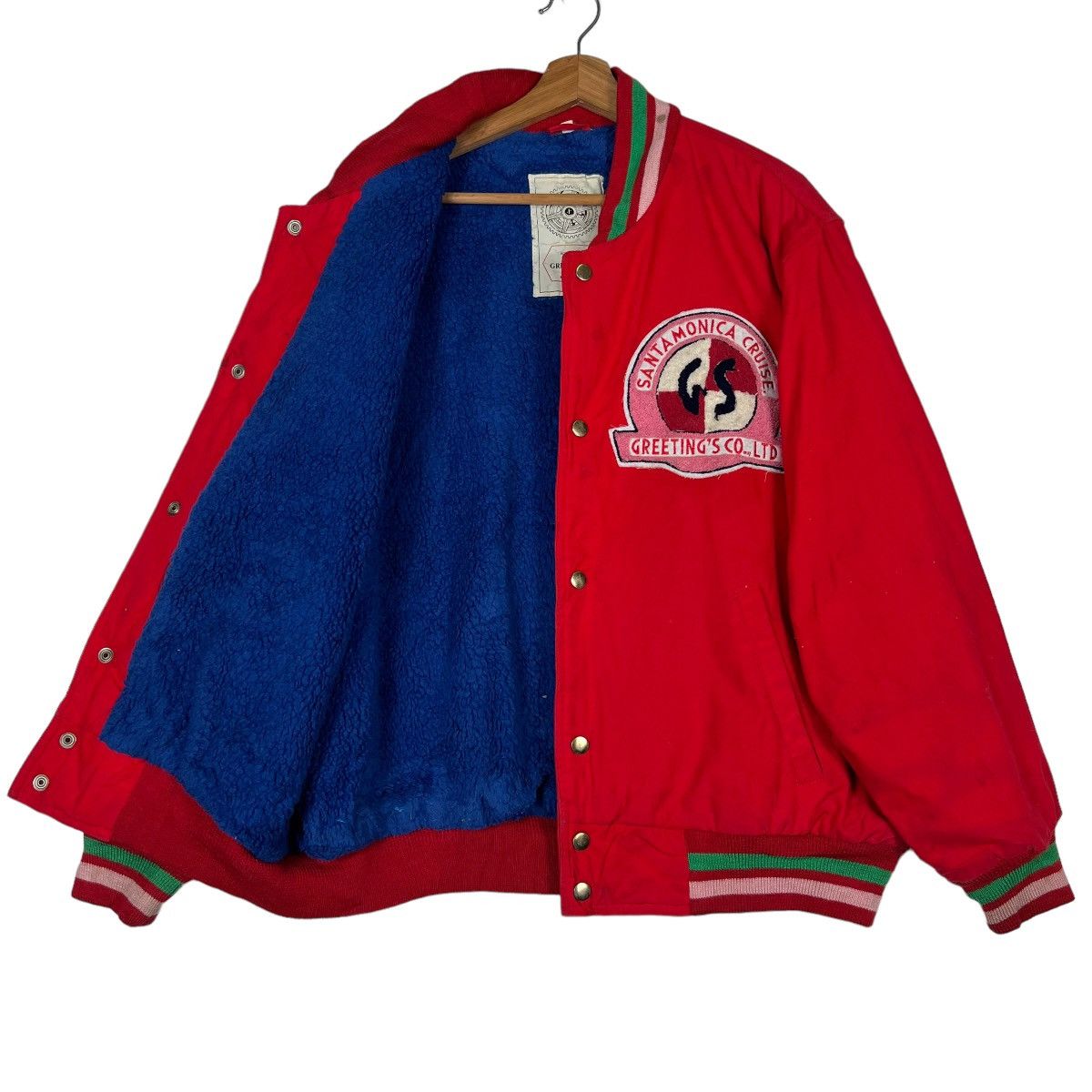 Japanese Brand 🔥 VINTAGE GREETING SANTAMONICA CRUISE BOMBER JACKET Size US M / EU 48-50 / 2 - 9 Thumbnail