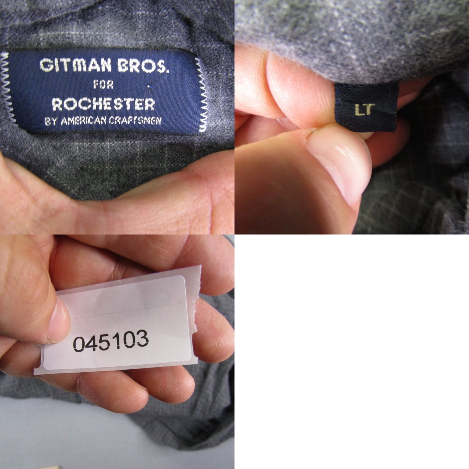 Vintage VINTAGE Gitman Bros Shirt Mens LT Gray Plaid Flannel Western Button-Up Casual Workwear Pockets Size US L / EU 52-54 / 3 - 8 Thumbnail