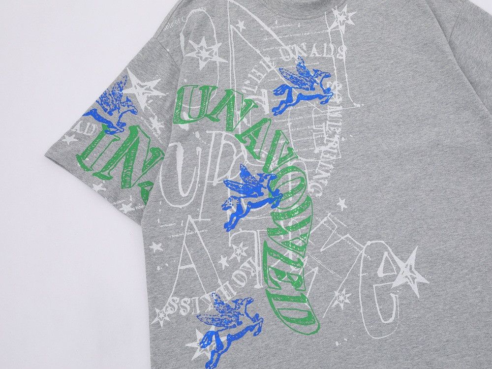 Japanese Brand Men's Loose-Fit Casual Graffiti-Print T-Shirt Size US M / EU 48-50 / 2 - 3 Thumbnail