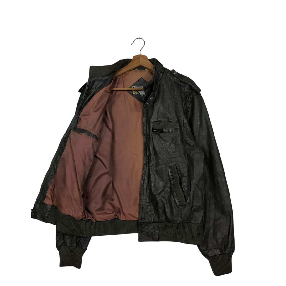 Japanese Brand 🔥VINTAGE BIKER LEATHER JACKET EUROPE CRAFT ISSEY MIYAKE Size US M / EU 48-50 / 2 - 13 Thumbnail