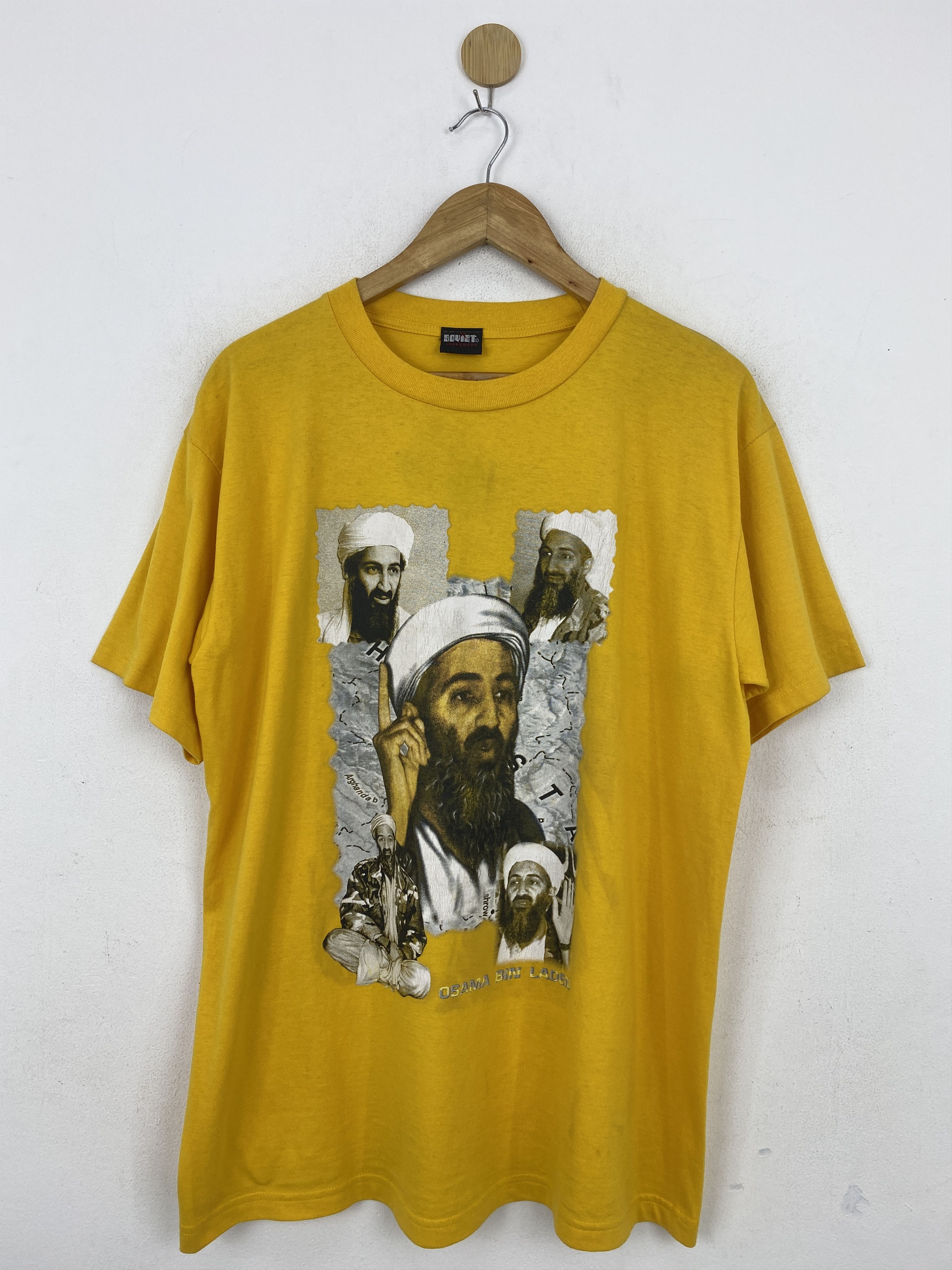 Rap Tees × Vintage Vintage Osama Bin Laden Bootleg Rap Tees T Shirt TA0534 Size US L / EU 52-54 / 3 - 1 Thumbnail