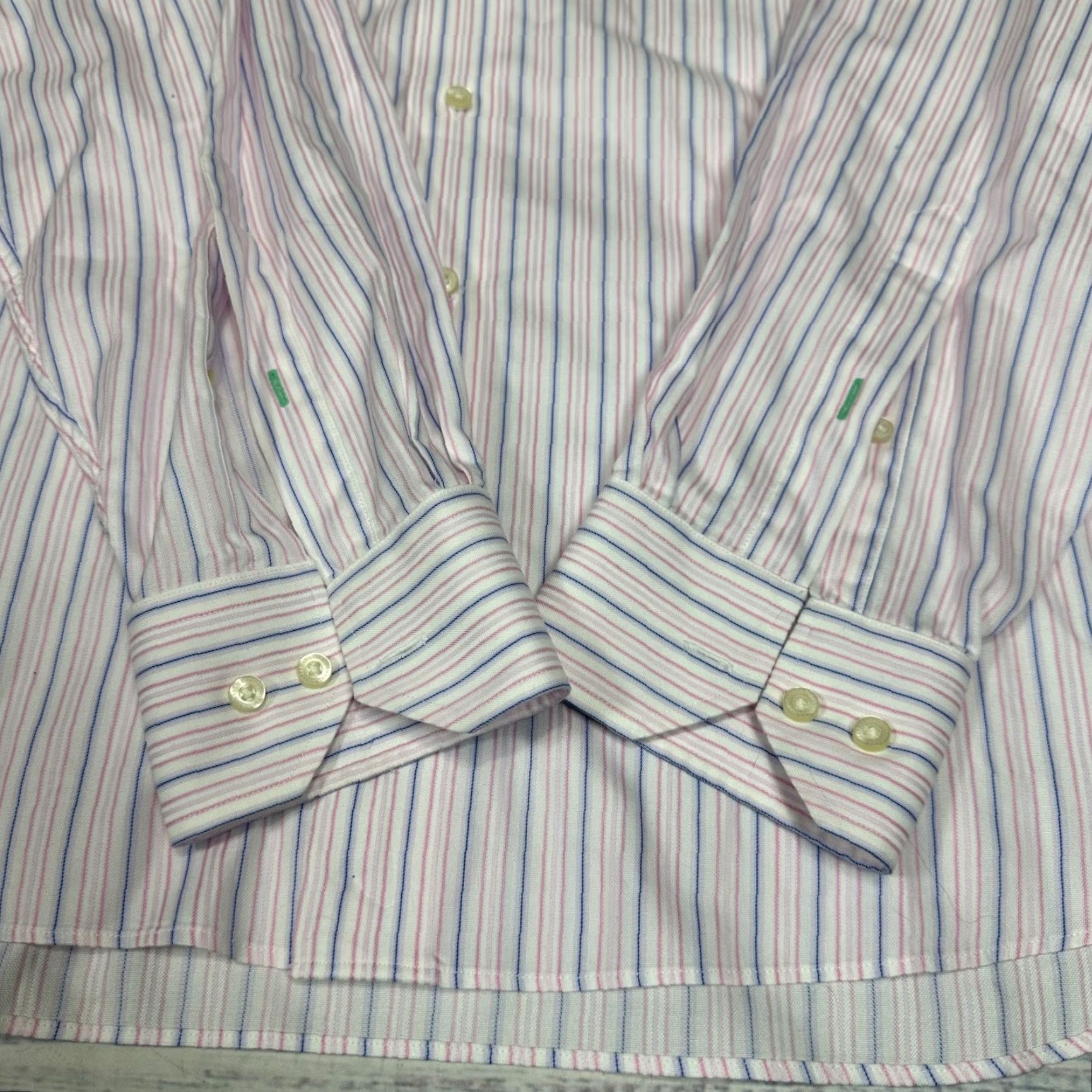 Tommy Bahama Tommy Bahama Shirt Mens Long Sleeve Button-Up Sz 16.5 Pink Stripe Cotton Size US XL / EU 56 / 4 - 5 Thumbnail
