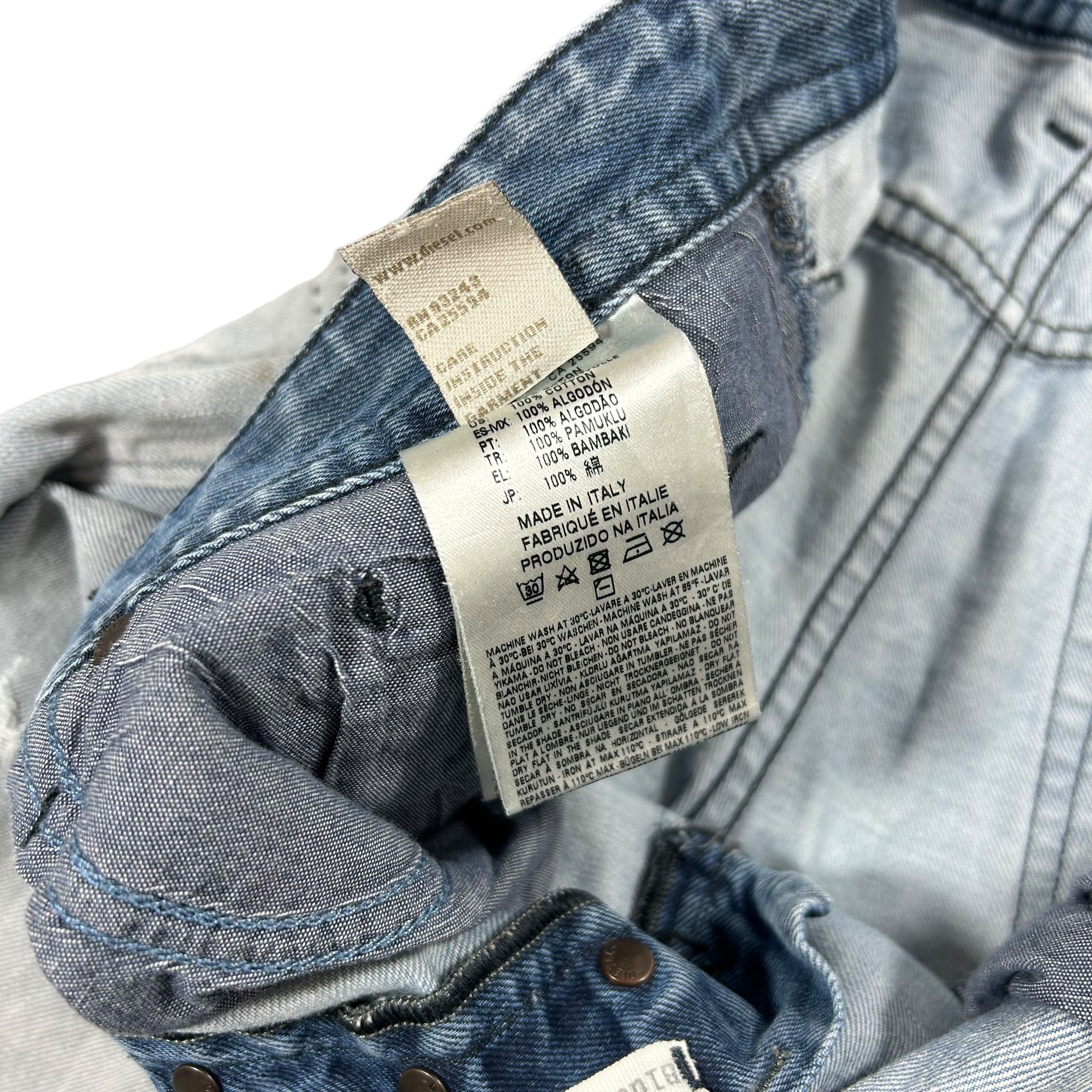 Diesel Diesel Buster Regular Tapered Blue Distressed Denim W30L32 Size US 30 / EU 46 - 8 Thumbnail