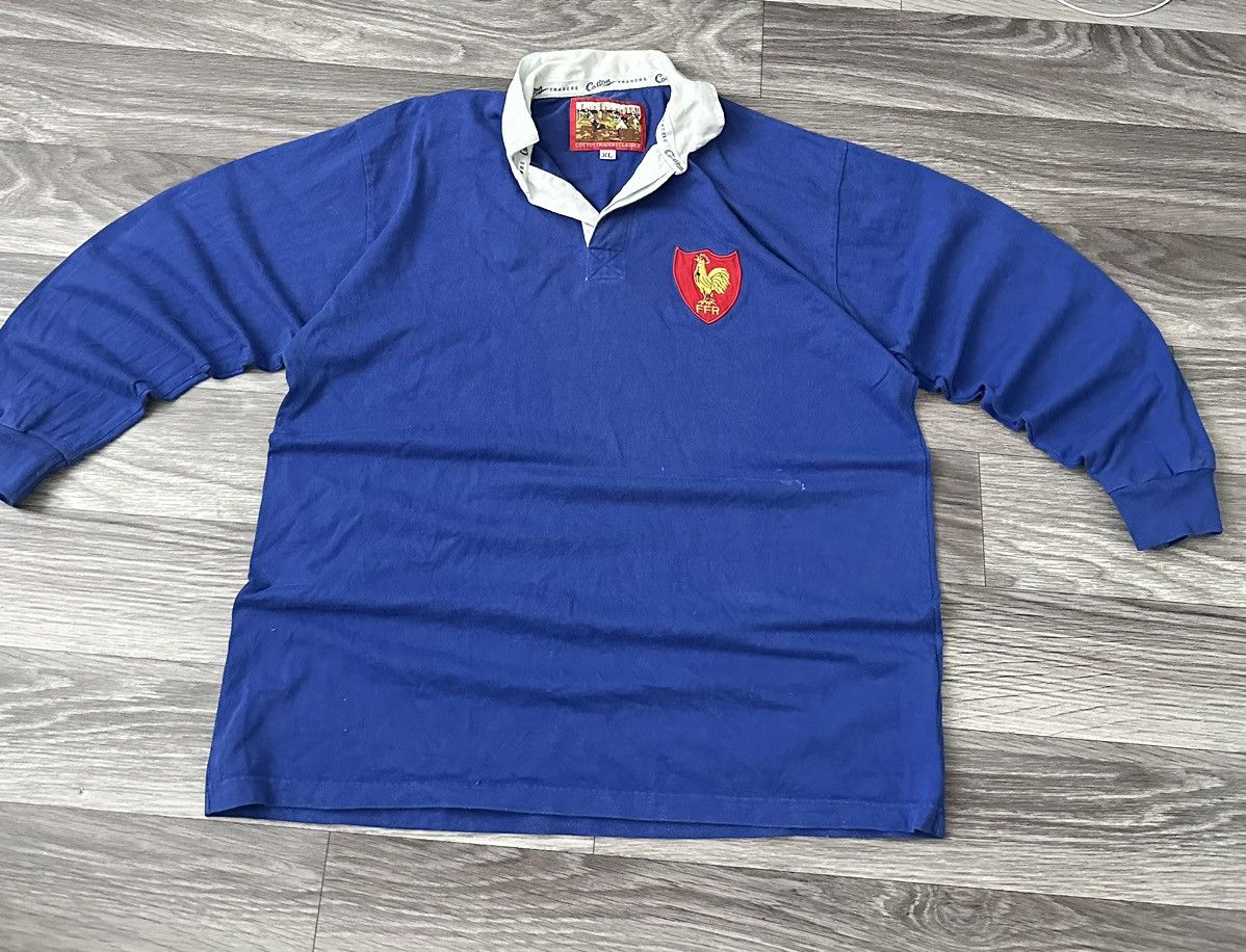 Cotton Traders Cotton Traders Vintage France Longsleeve Rugby Jersey retro Size US XL / EU 56 / 4 - 1 Thumbnail