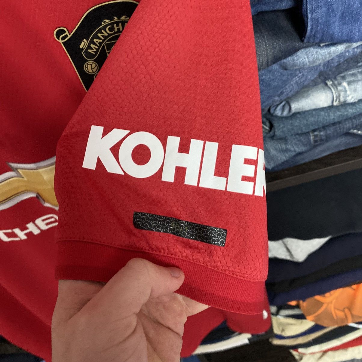 Adidas Mens Adidas Manchester United 2019 Home soccer jersey Size US XXL / EU 58 / 5 - 10 Thumbnail