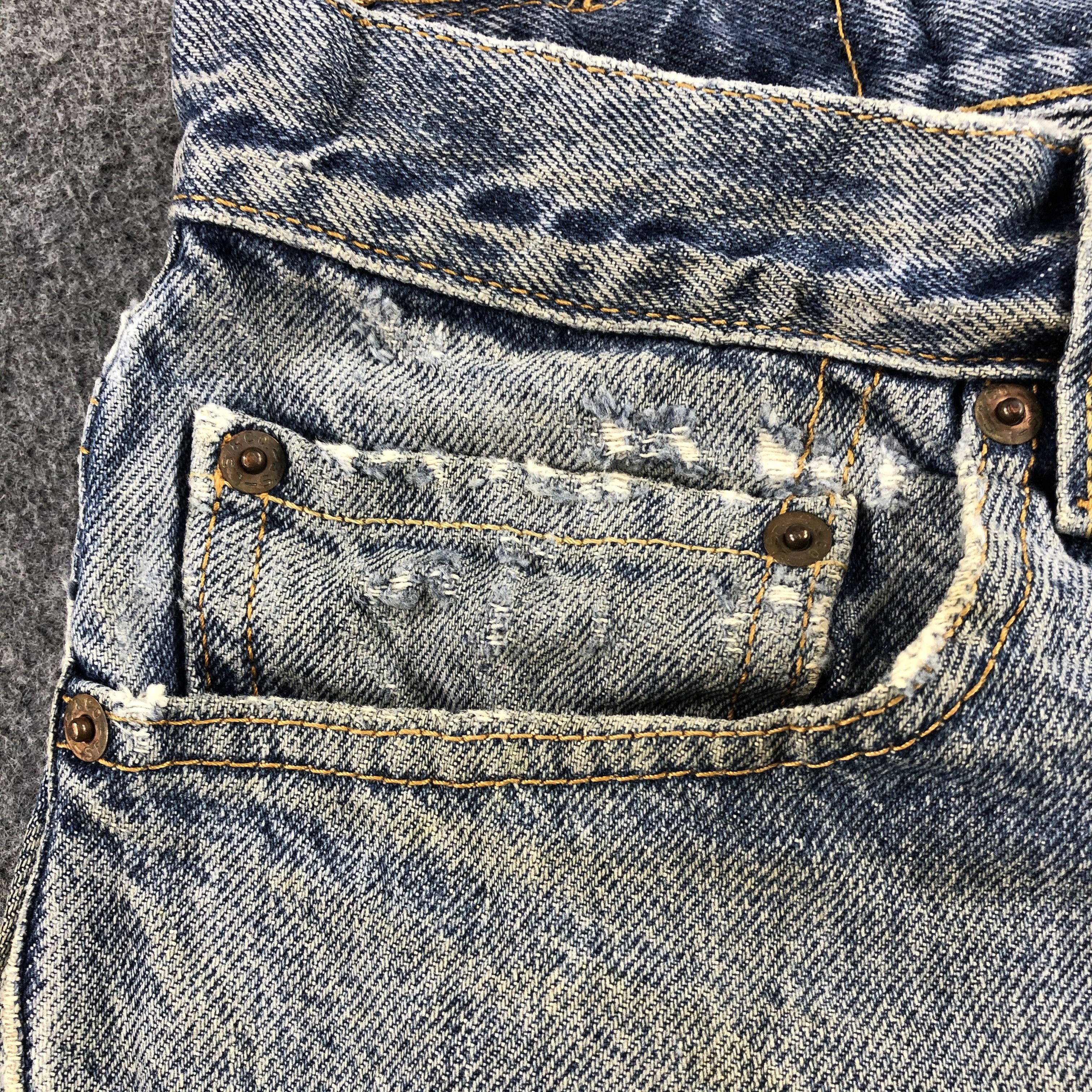 Levi's Vintage Blue Wash Levis 505 Jeans-J2069 Size US 34 / EU 50 - 9 Thumbnail