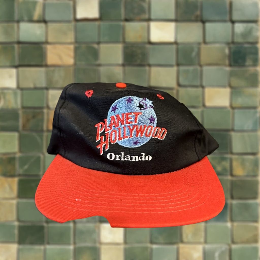 Planet Hollywood VINTAGE Planet Hollywood Hat Snapback Black Adjustable Mens Size ONE SIZE - 1 Thumbnail