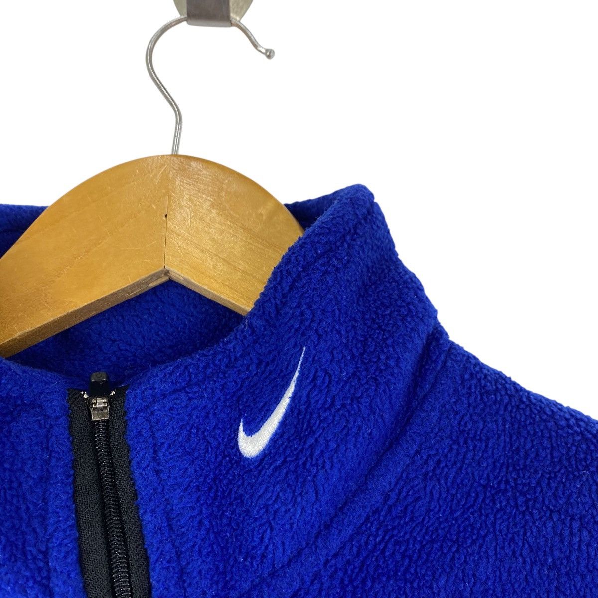 Nike Vintage 90s NIKE Fleece Jacket Sherpa Half Zipper Two Tones Size US M / EU 48-50 / 2 - 3 Thumbnail