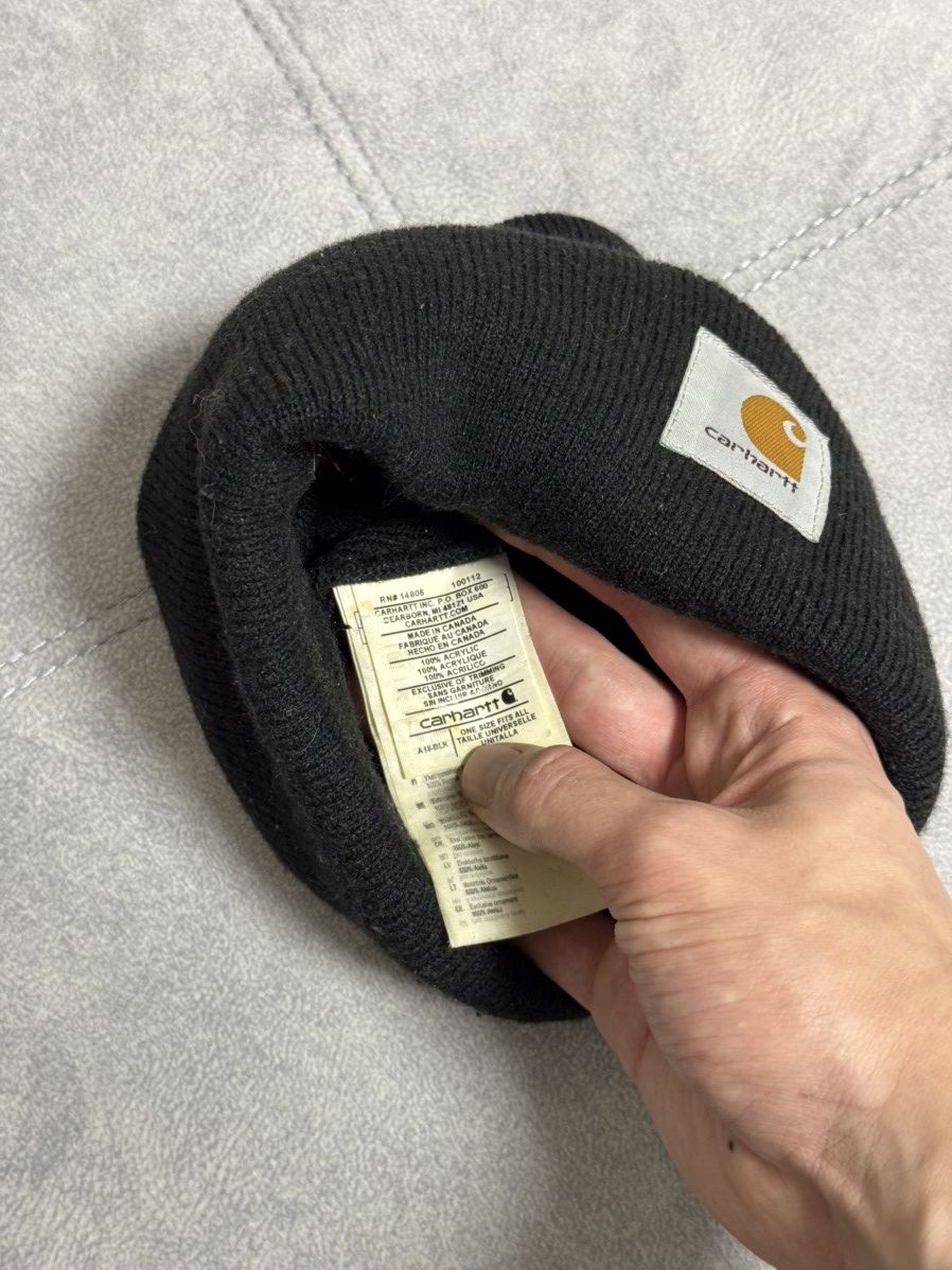 Carhartt Vintage Carhartt Y2K knitted black hat cap Size ONE SIZE - 5 Thumbnail