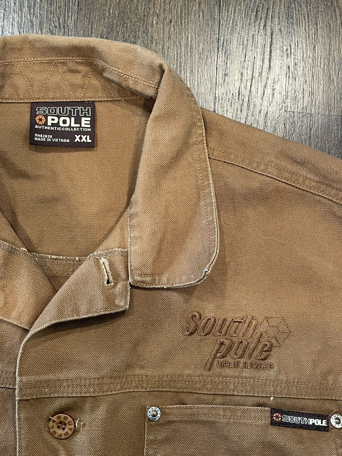 Southpole Southpole tan and brown button down shirt Size US XXL / EU 58 / 5 - 3 Thumbnail