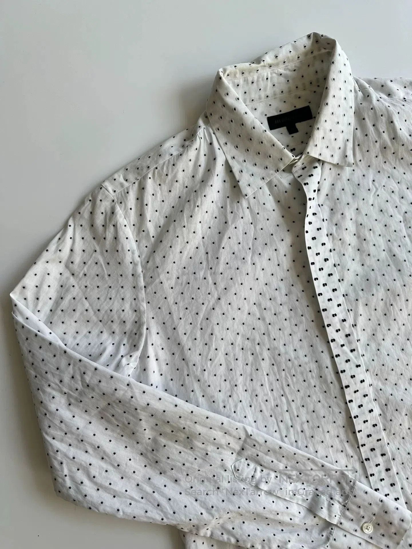Ann Demeulemeester Ann Demeulemeester Embroidered Polka Dot Shirt. Size L / US 10 / IT 46 - 1 Thumbnail
