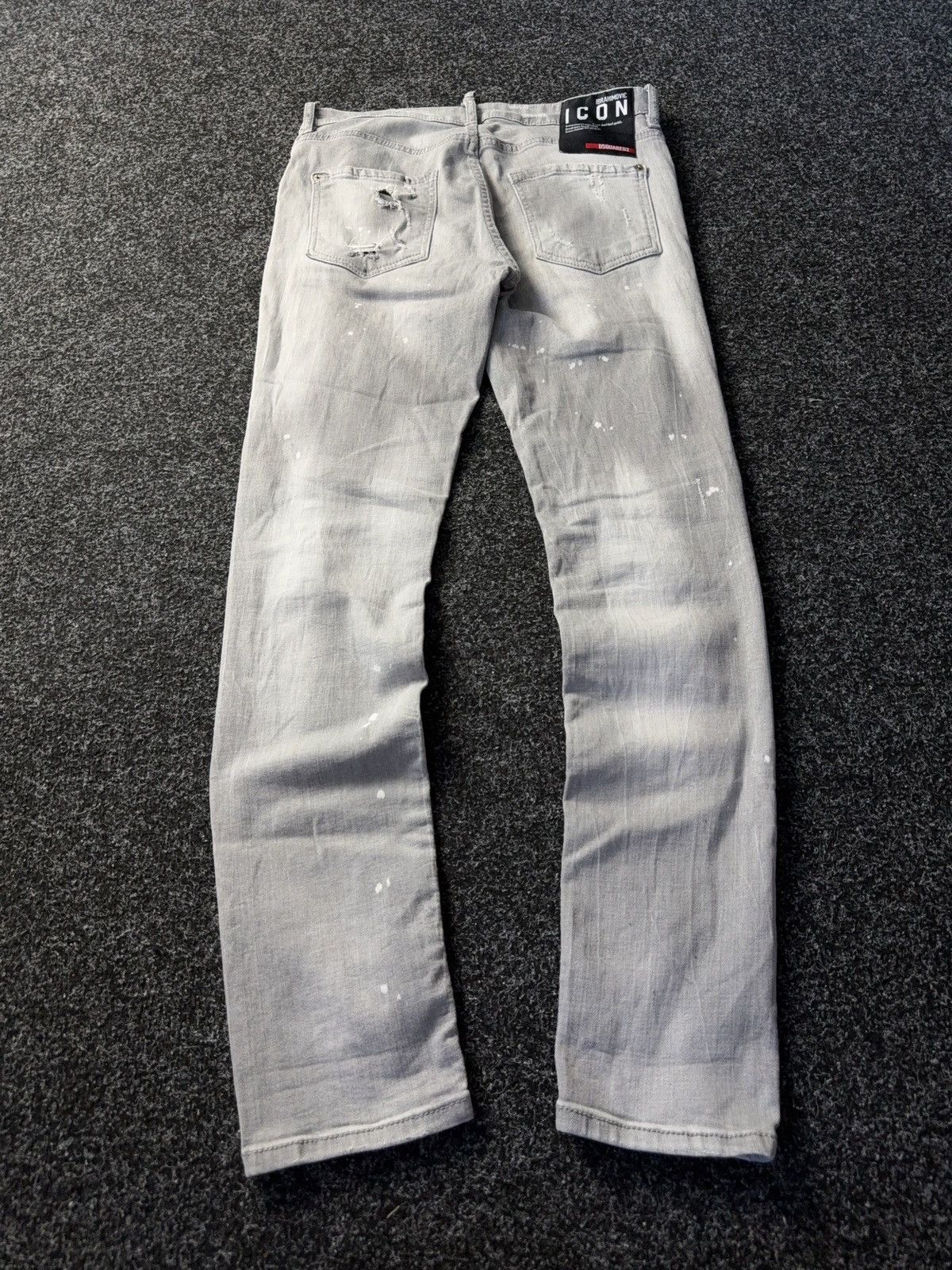 Dsquared2 Luxury Distressed Dirty Dsquared2 Retro 00s Denim Jeans Size US 31 - 14 Thumbnail