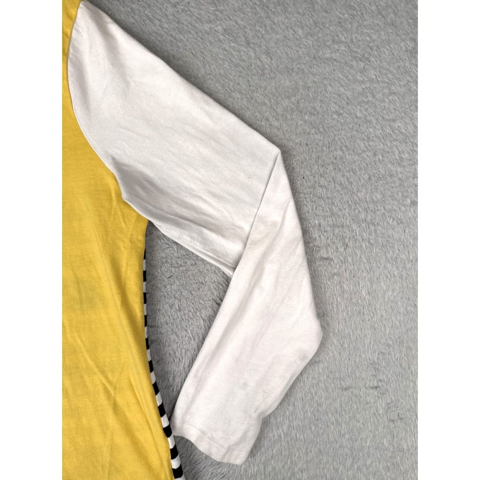 Tommy Hilfiger Tommy Hilfiger Shirt Womens XL Yellow Crew Neck Long Sleeve Pocket Striped Tee Size XL / US 12-14 / IT 48-50 - 2 Thumbnail