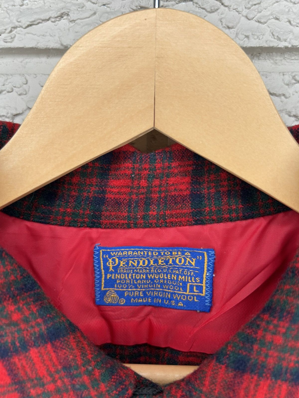 Pendleton Vintage 60s Pendleton Loop Collar Wool Board Shirt Size US L / EU 52-54 / 3 - 11 Thumbnail
