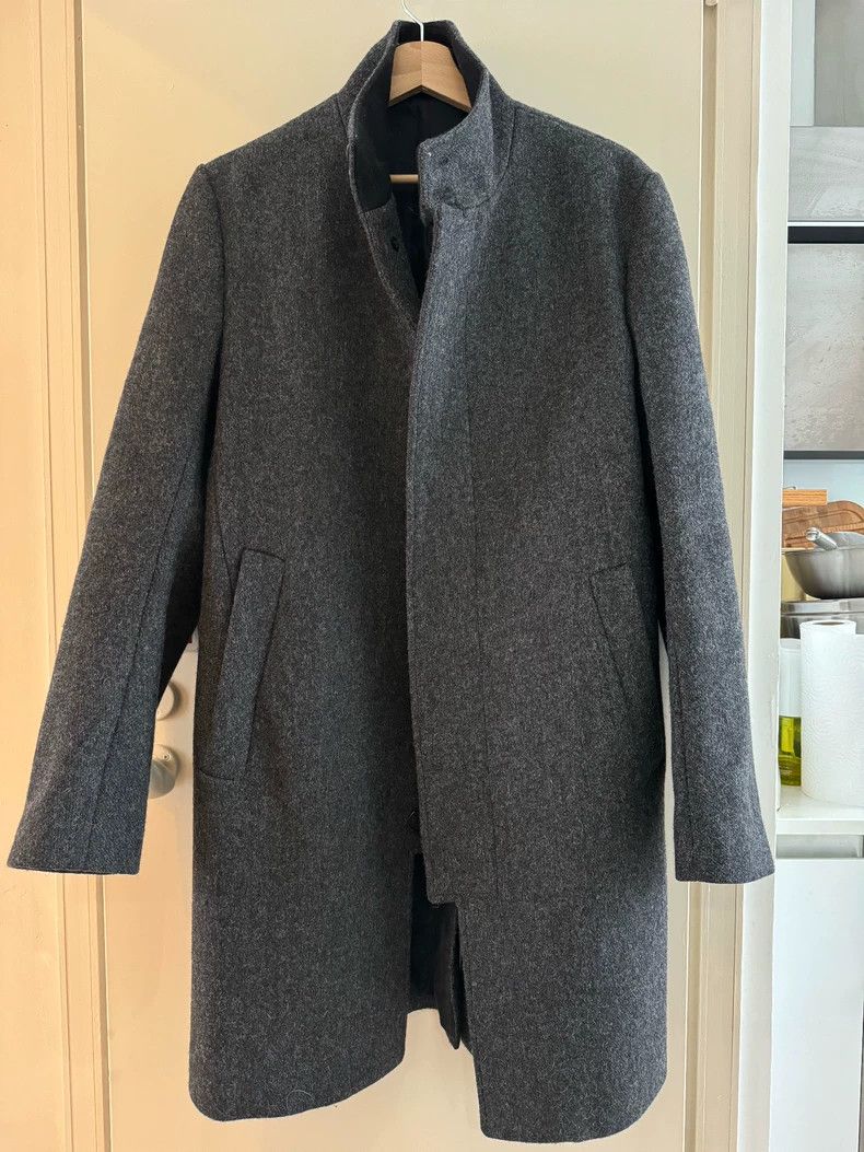 Kenzo KENZO Gray wool coat Size US S / EU 44-46 / 1 - 1 Thumbnail
