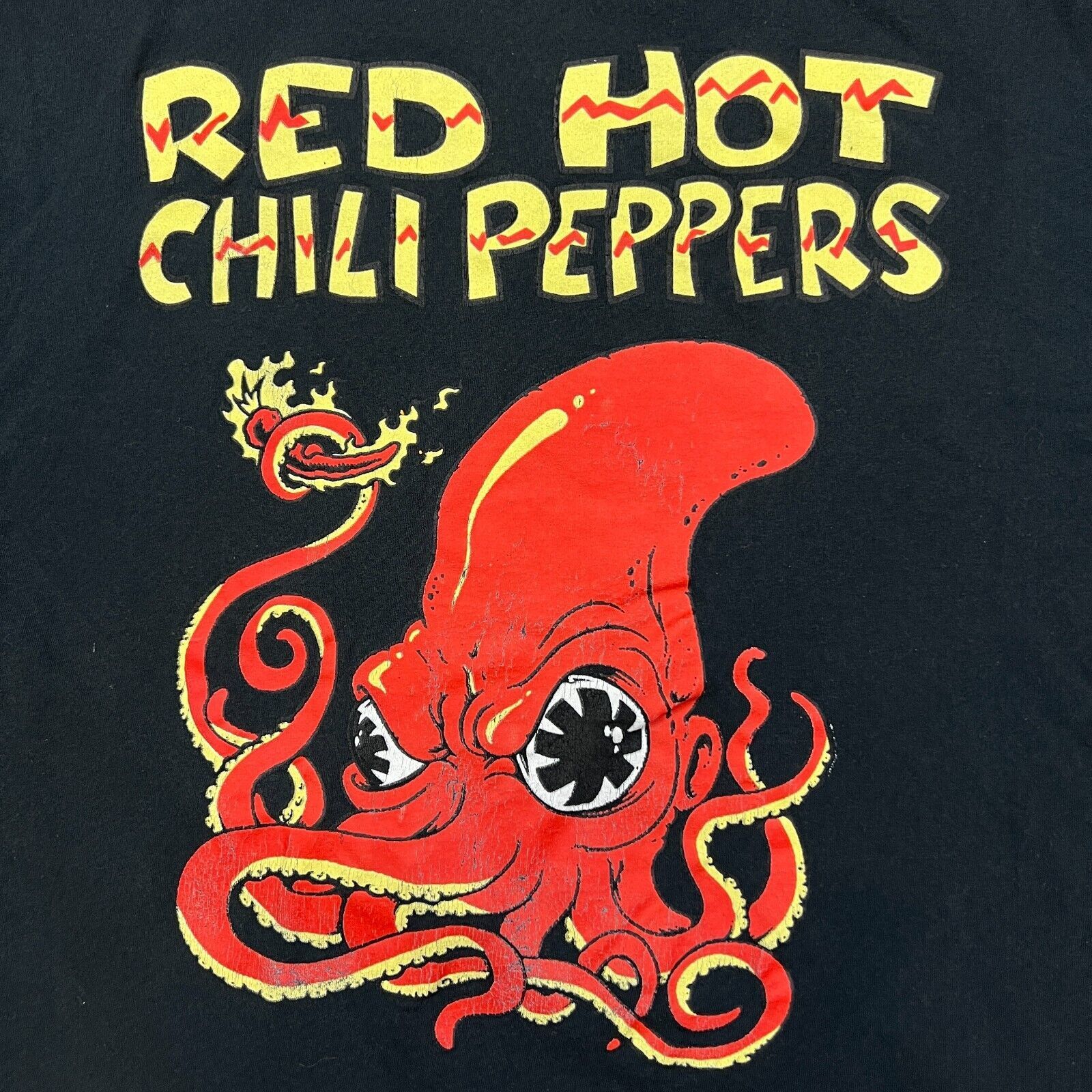 Band Tees × Vintage 2023 Red Hot Chili Peppers T Shirt 3XL Fire Squid Band Tee Size US XXL / EU 58 / 5 - 3 Thumbnail