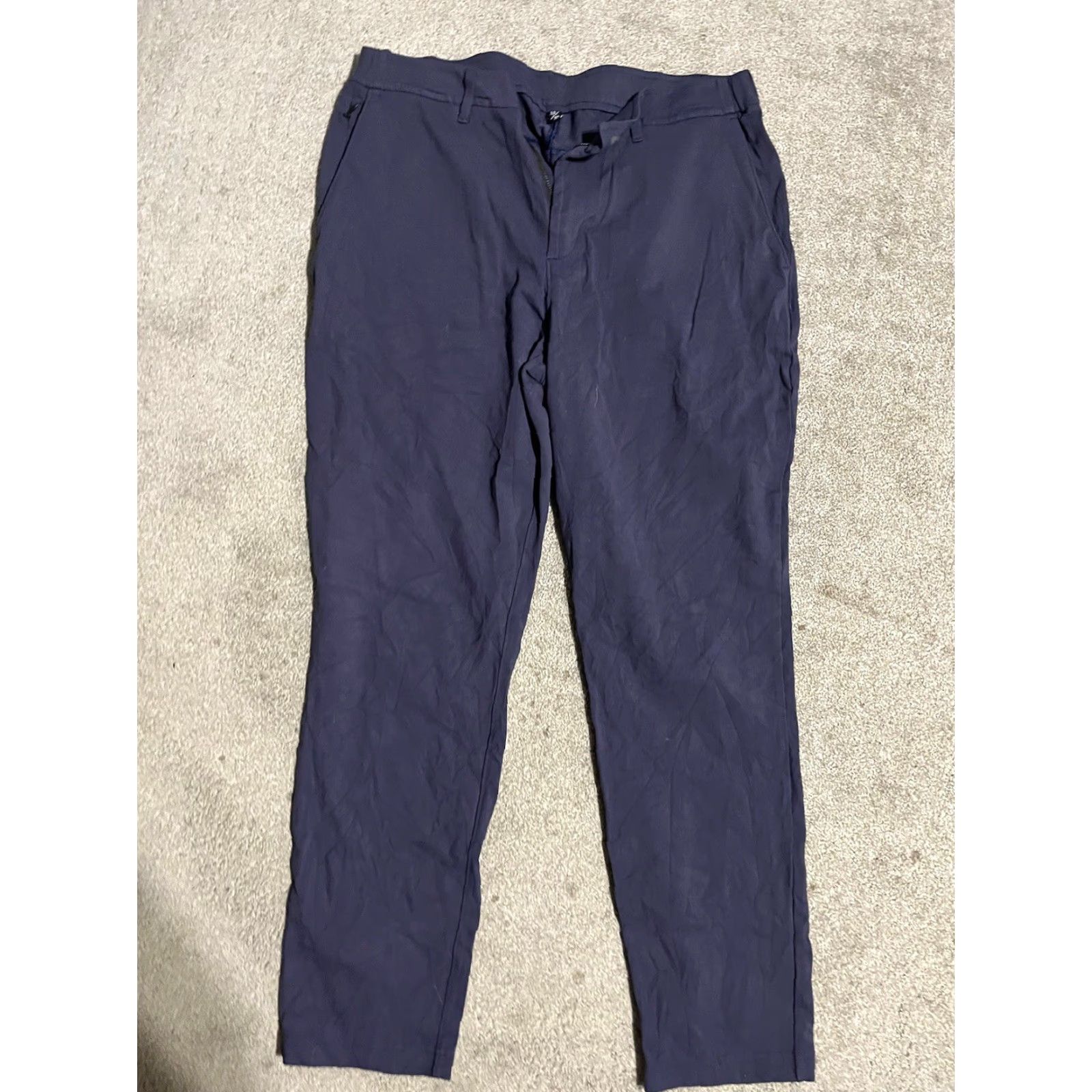 Vintage Public Rec Men’s Golf Pants 5-Pocket Performance Navy Blue 33x30 Adult Regular 5-Pocket Design Redefined for Travel Minimalist Style Mens Size US 33 - 2 Thumbnail