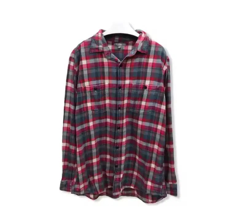 Flannel × Japanese Brand Japanese Brand Uniqlo Plaid Tartan Flannel Shirt 👕 Size US XL / EU 56 / 4 - 1 Thumbnail