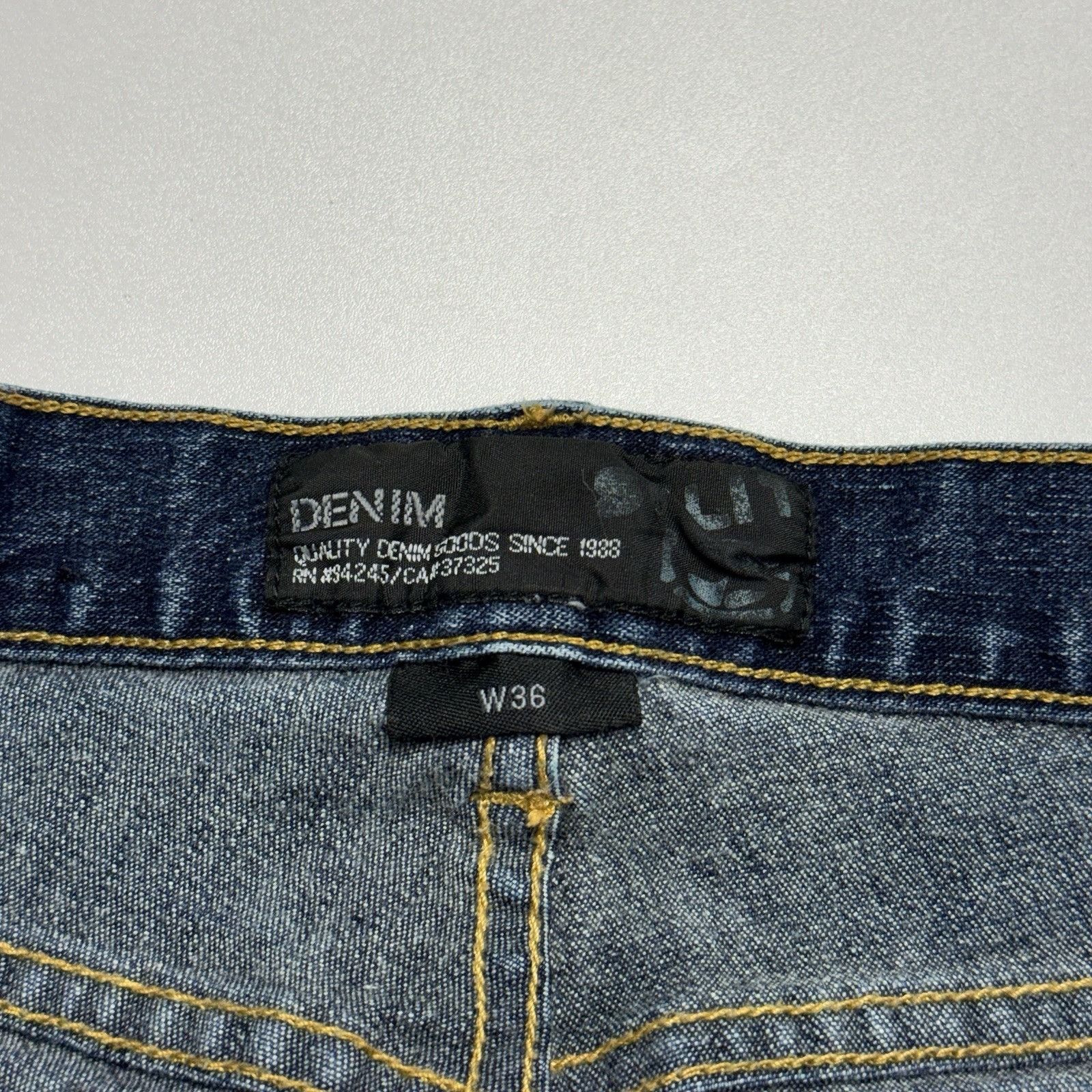 Split Vintage Split Skateboard Jeans Mens 36 Blue Y2K 90s Skater B Size US 36 / EU 52 - 8 Thumbnail