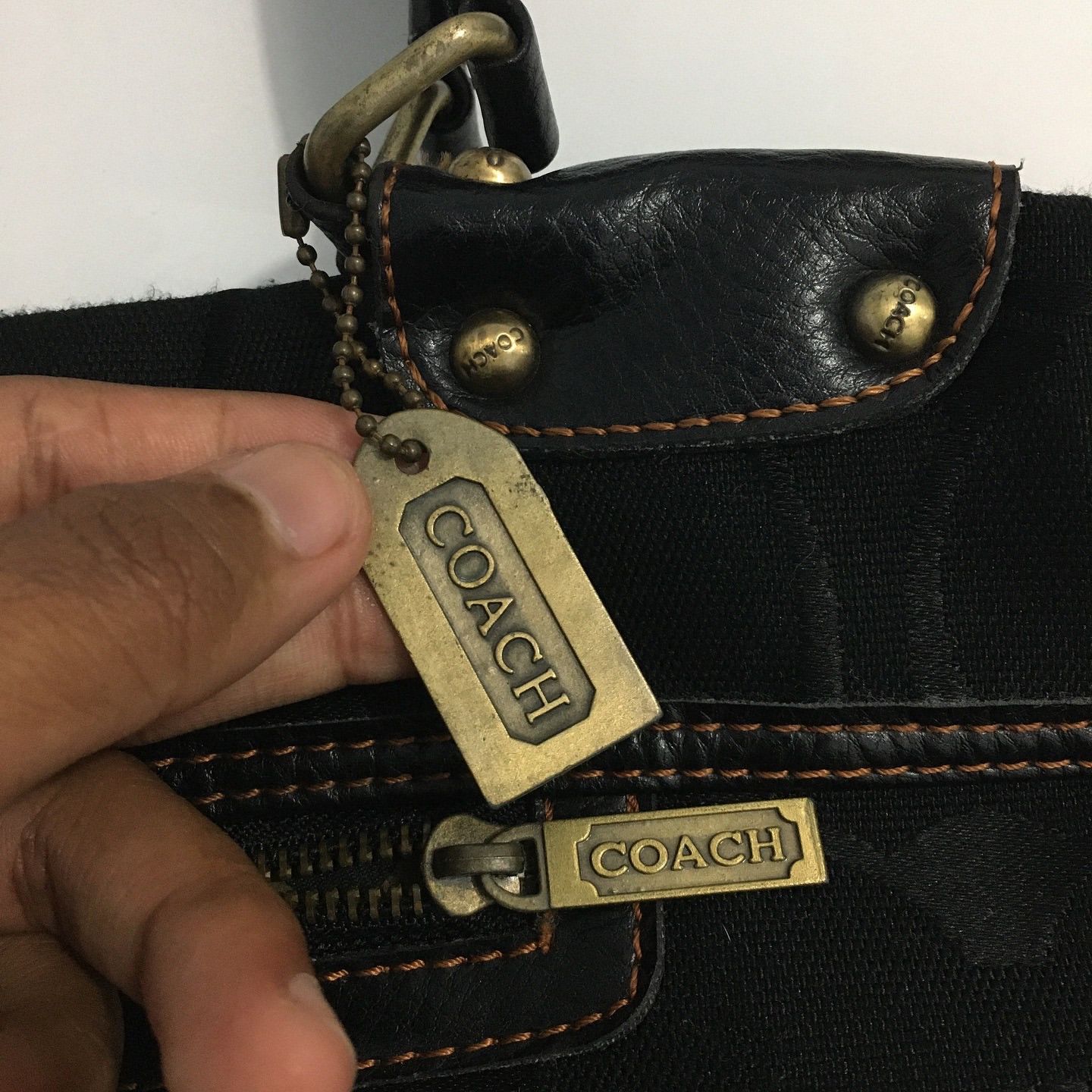 Coach Coach Poppy Canvas Leather Monogram Handbag Size ONE SIZE - 15 Thumbnail