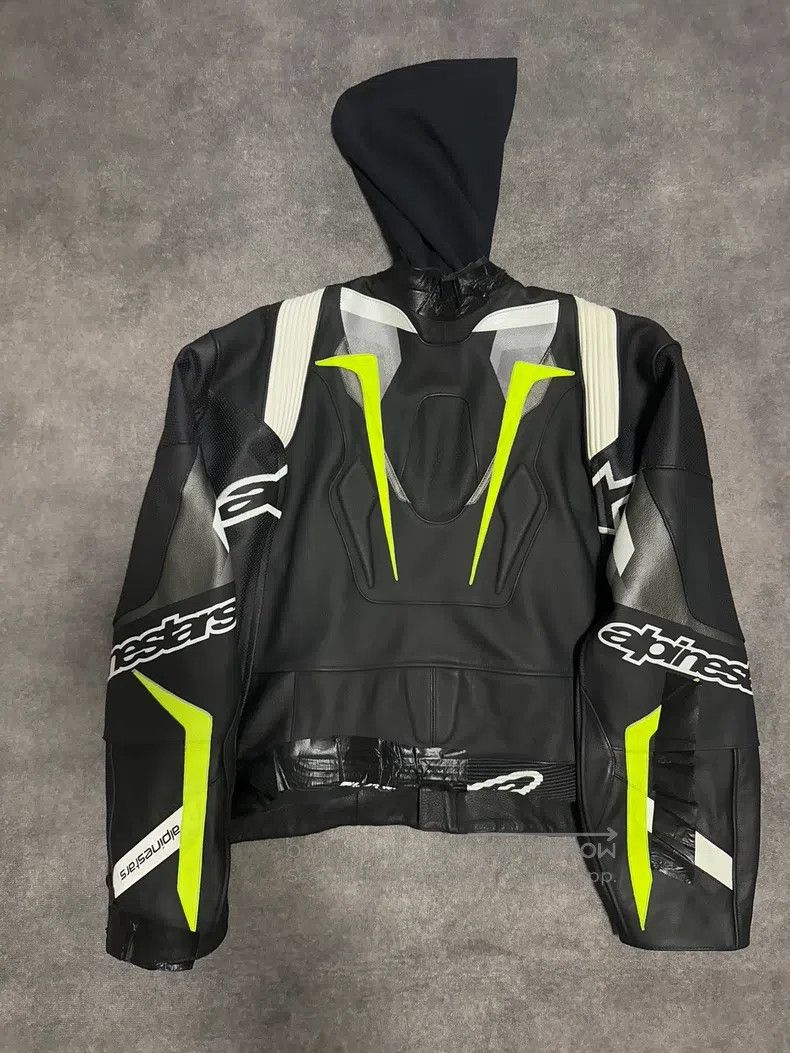 Balenciaga Balenciaga Motorcycle Racing Leather Jacket Size US S / EU 44-46 / 1 - 2 Thumbnail