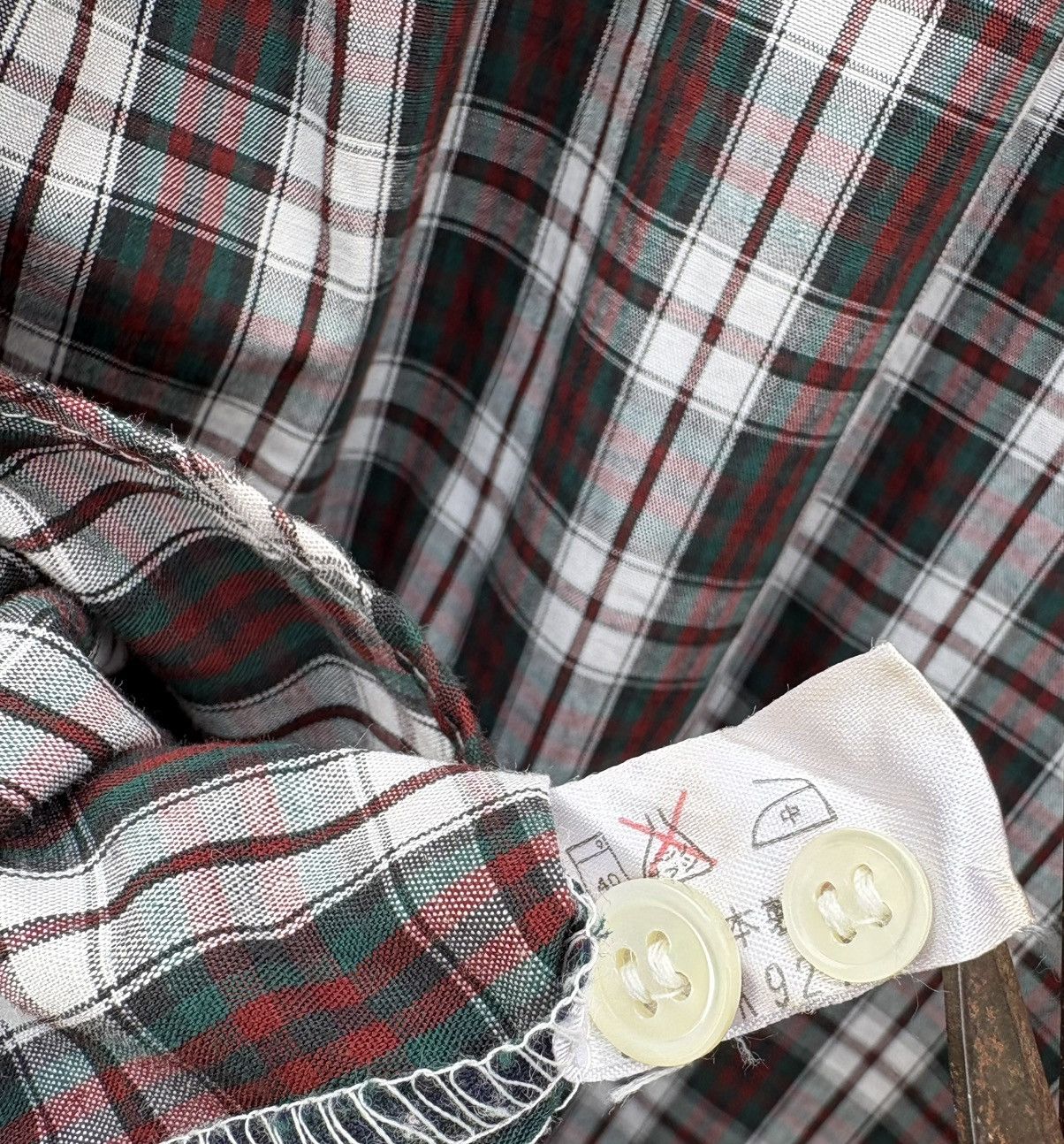 Japanese Brand Japan Brand Cabin Checked Tartan Multicolor Patchwork Shirt Size US M / EU 48-50 / 2 - 6 Thumbnail
